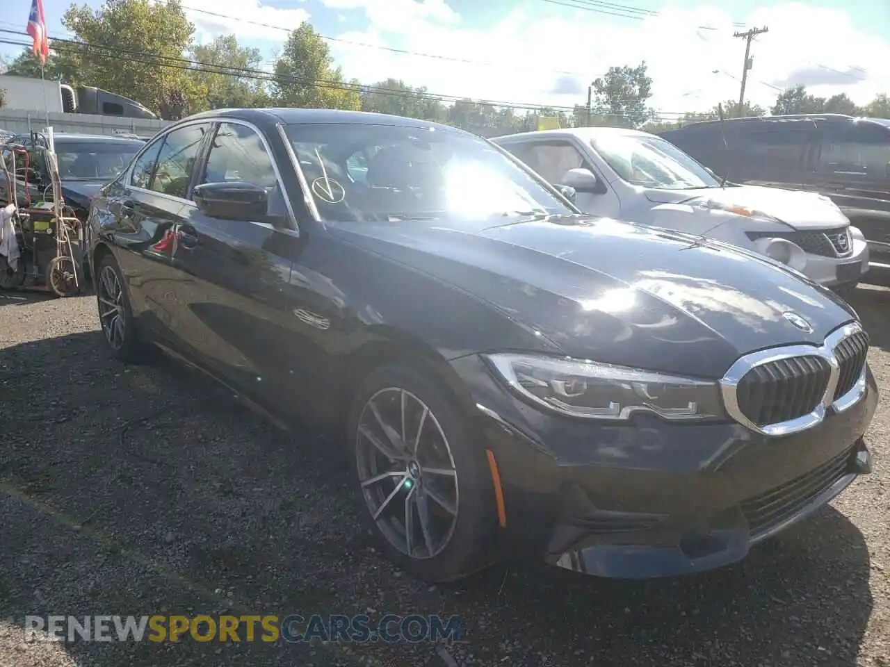 1 Photograph of a damaged car 3MW5R7J06M8B59424 BMW 3 SERIES 2021