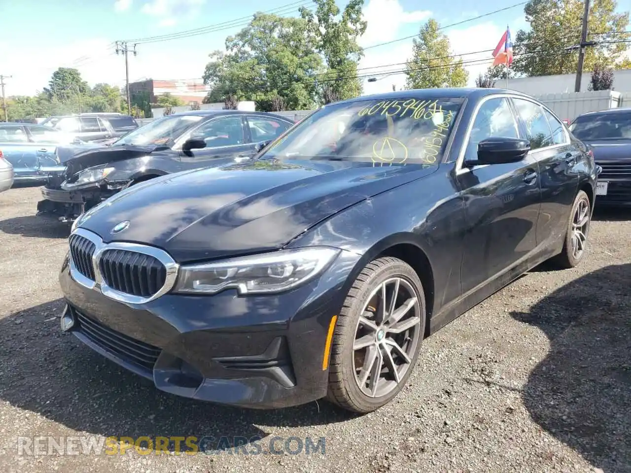 2 Photograph of a damaged car 3MW5R7J06M8B59424 BMW 3 SERIES 2021