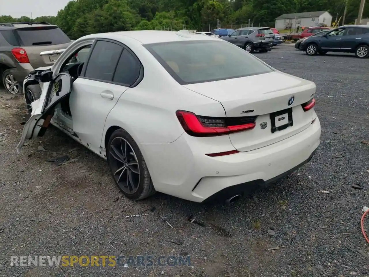 3 fotografías del automóvil dañado 3MW5R7J06M8C05690 BMW 3 SERIES 2021