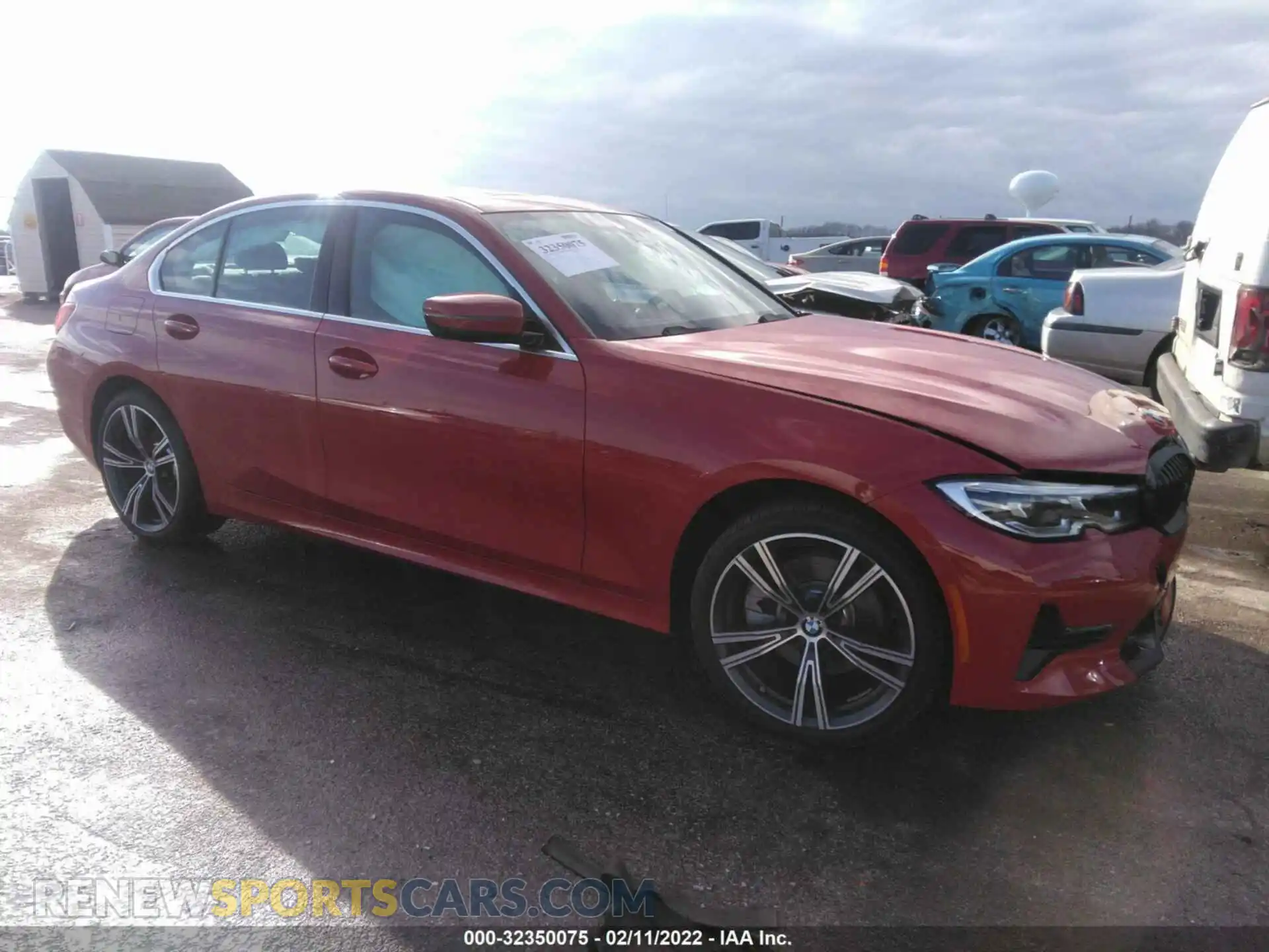 1 Photograph of a damaged car 3MW5R7J06M8C18410 BMW 3 SERIES 2021