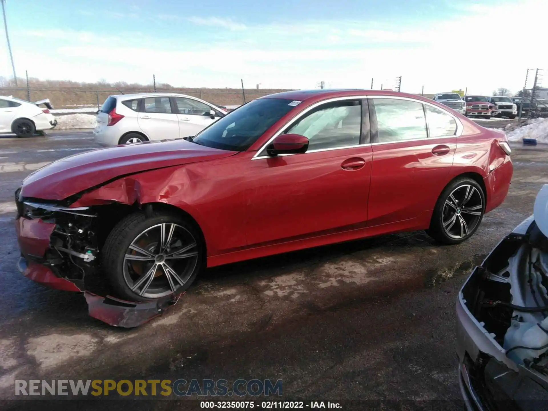 2 Photograph of a damaged car 3MW5R7J06M8C18410 BMW 3 SERIES 2021