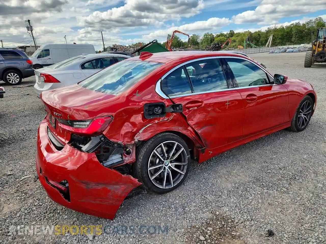 3 fotografías del automóvil dañado 3MW5R7J06M8C19945 BMW 3 SERIES 2021