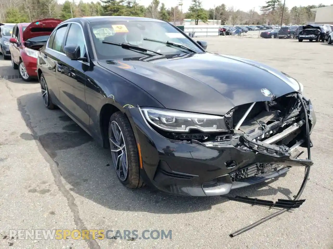 1 Photograph of a damaged car 3MW5R7J07M8B48111 BMW 3 SERIES 2021