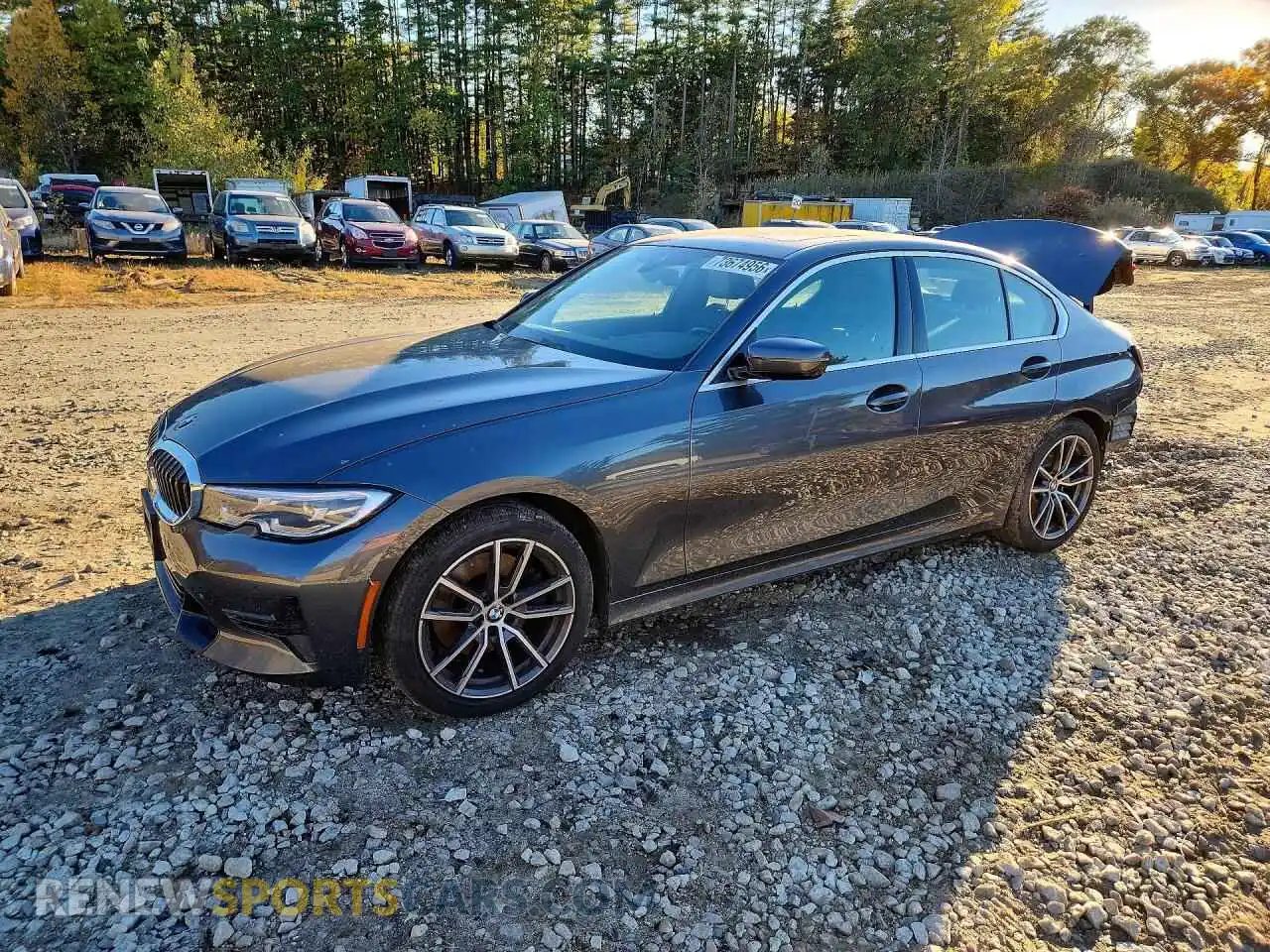1 fotografías del automóvil dañado 3MW5R7J07M8B71050 BMW 3 SERIES 2021
