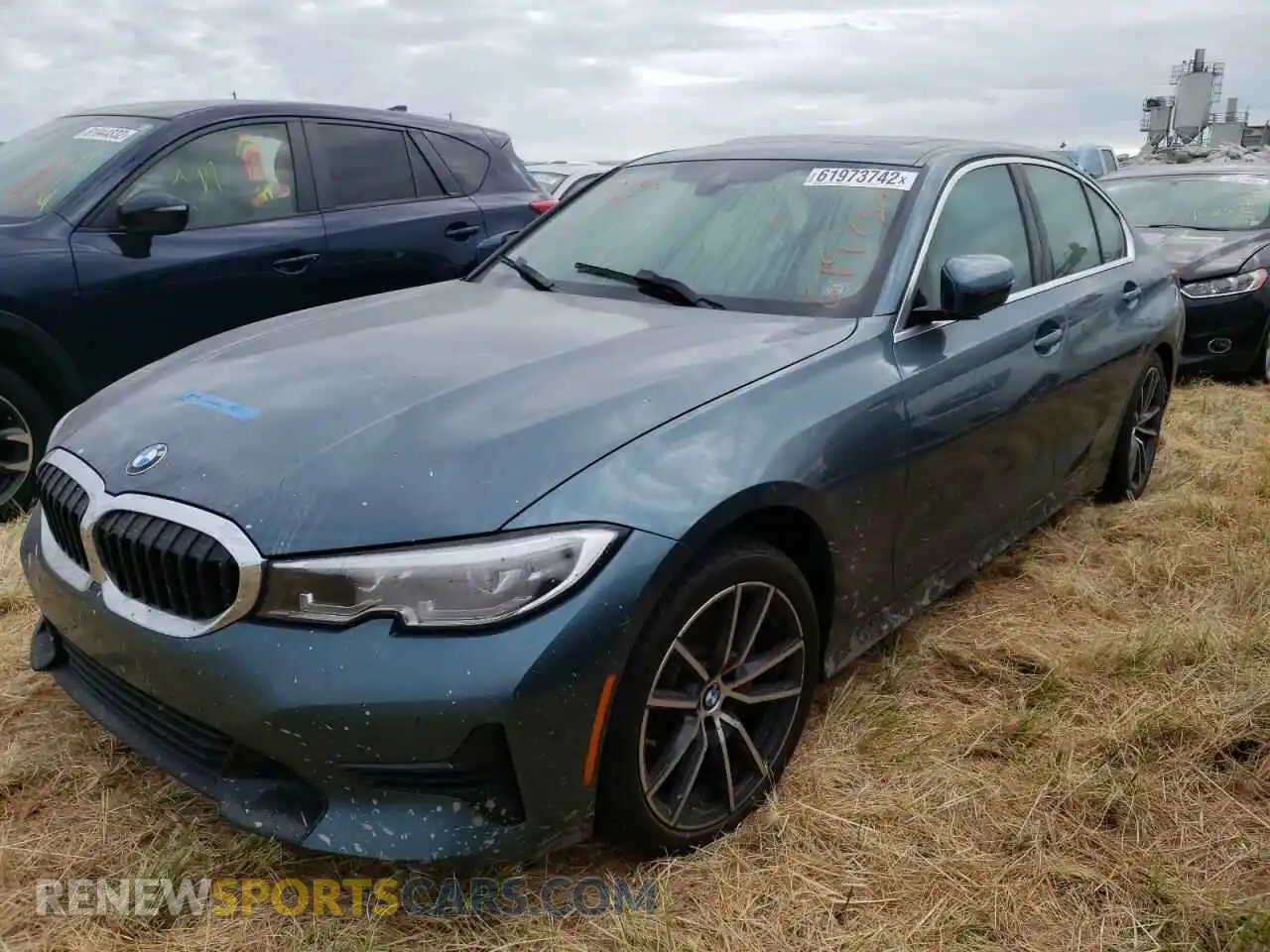 2 fotografías del automóvil dañado 3MW5R7J07M8B95414 BMW 3 SERIES 2021