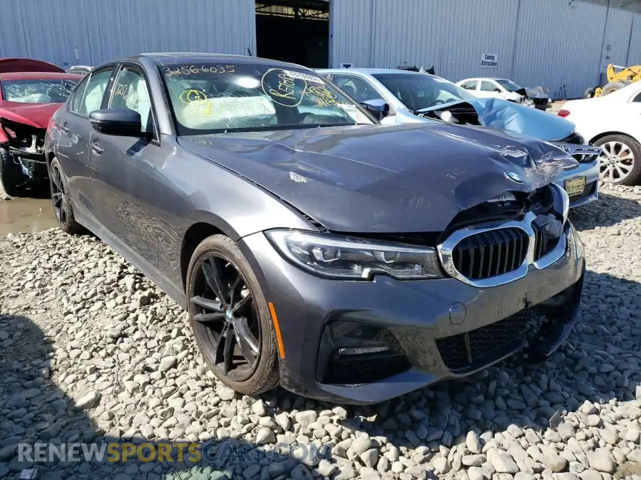 1 Photograph of a damaged car 3MW5R7J07M8C03172 BMW 3 SERIES 2021