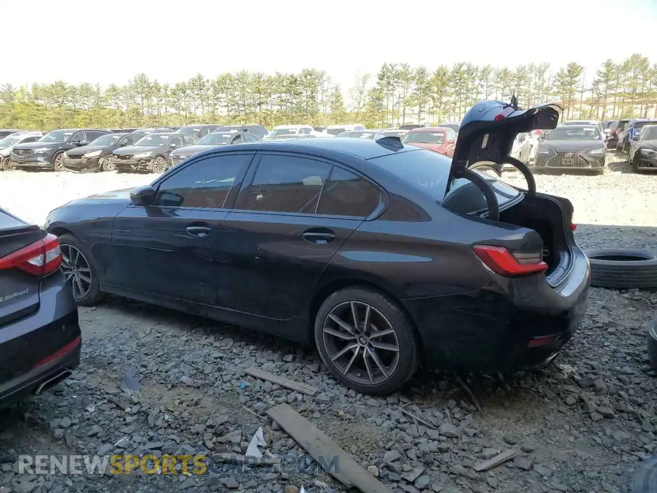 2 Photograph of a damaged car 3MW5R7J07M8C07710 BMW 3 SERIES 2021