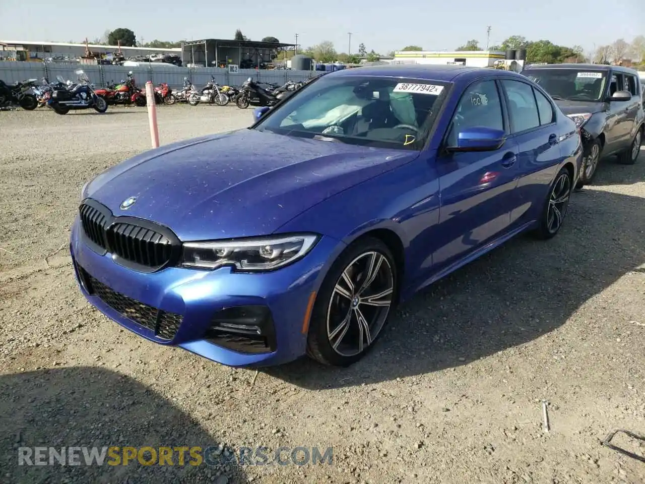 2 Photograph of a damaged car 3MW5R7J07M8C13099 BMW 3 SERIES 2021
