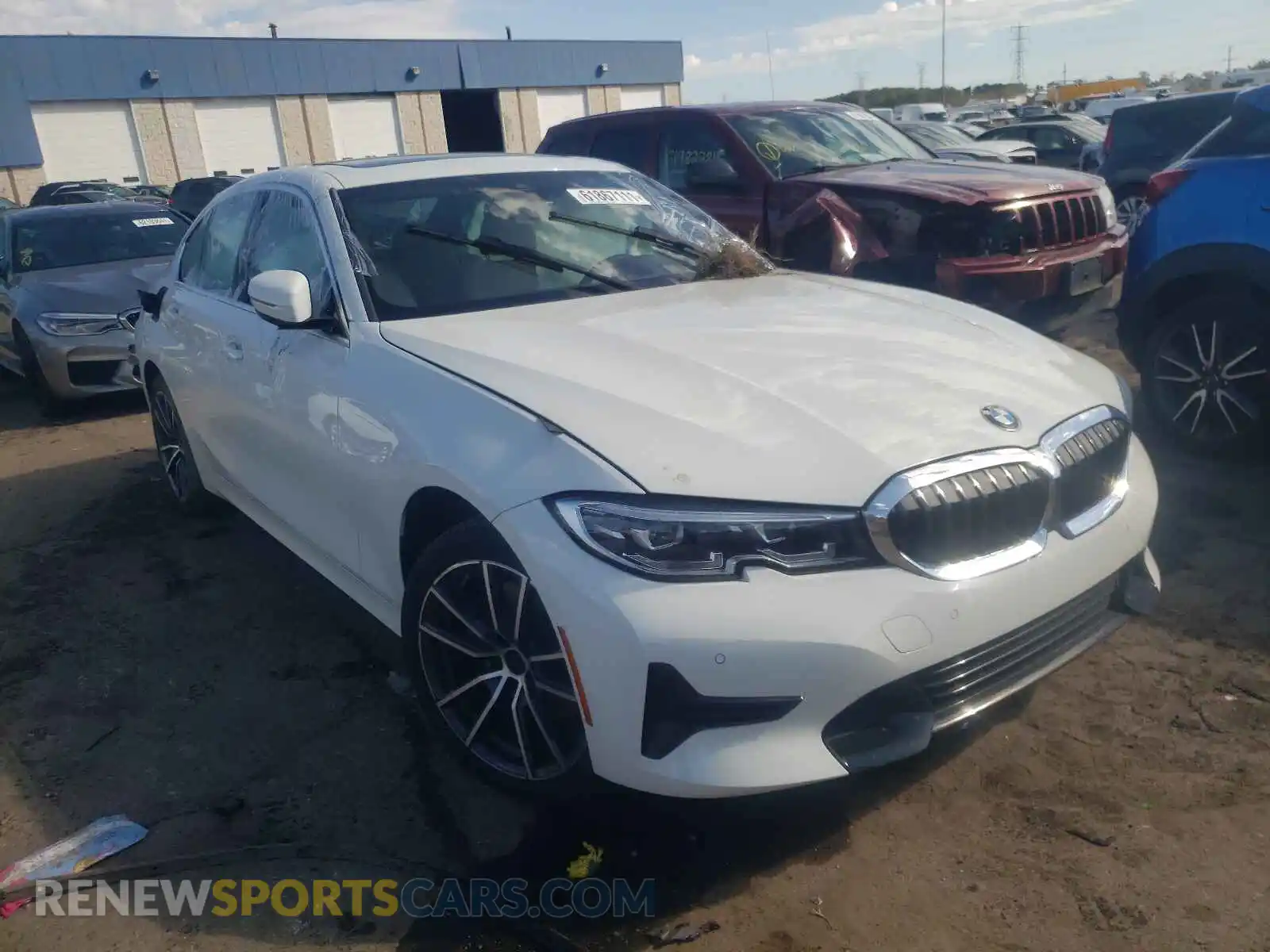 1 Photograph of a damaged car 3MW5R7J09M8B94376 BMW 3 SERIES 2021