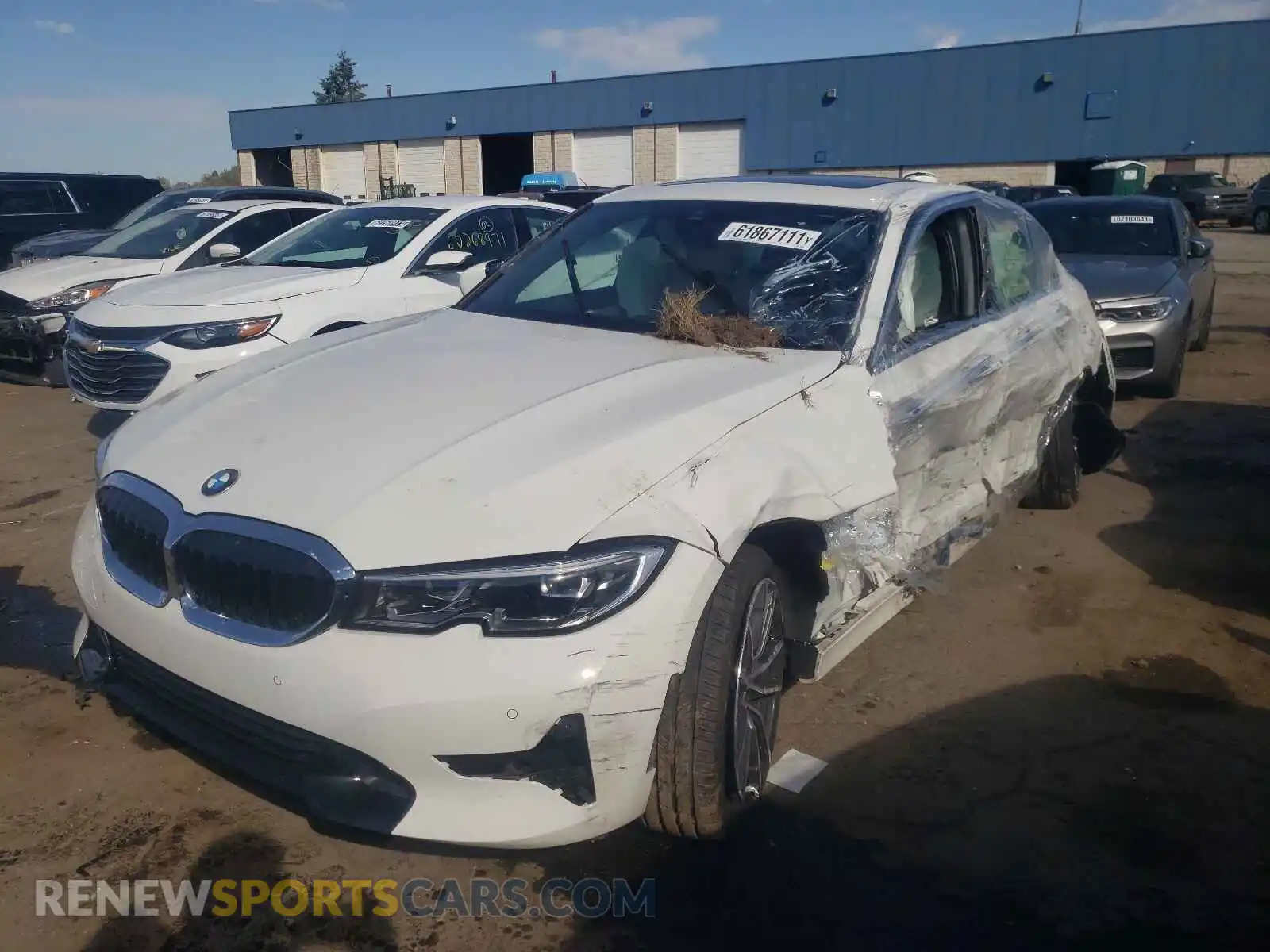 2 Photograph of a damaged car 3MW5R7J09M8B94376 BMW 3 SERIES 2021