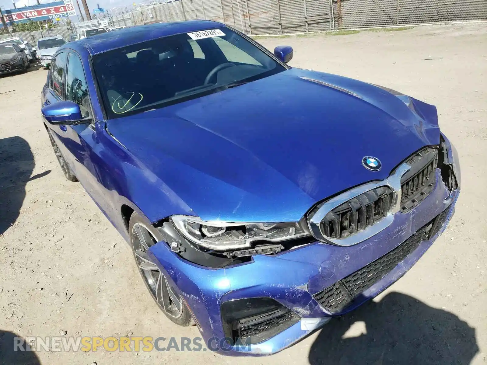 1 Photograph of a damaged car 3MW5R7J0XM8B54226 BMW 3 SERIES 2021