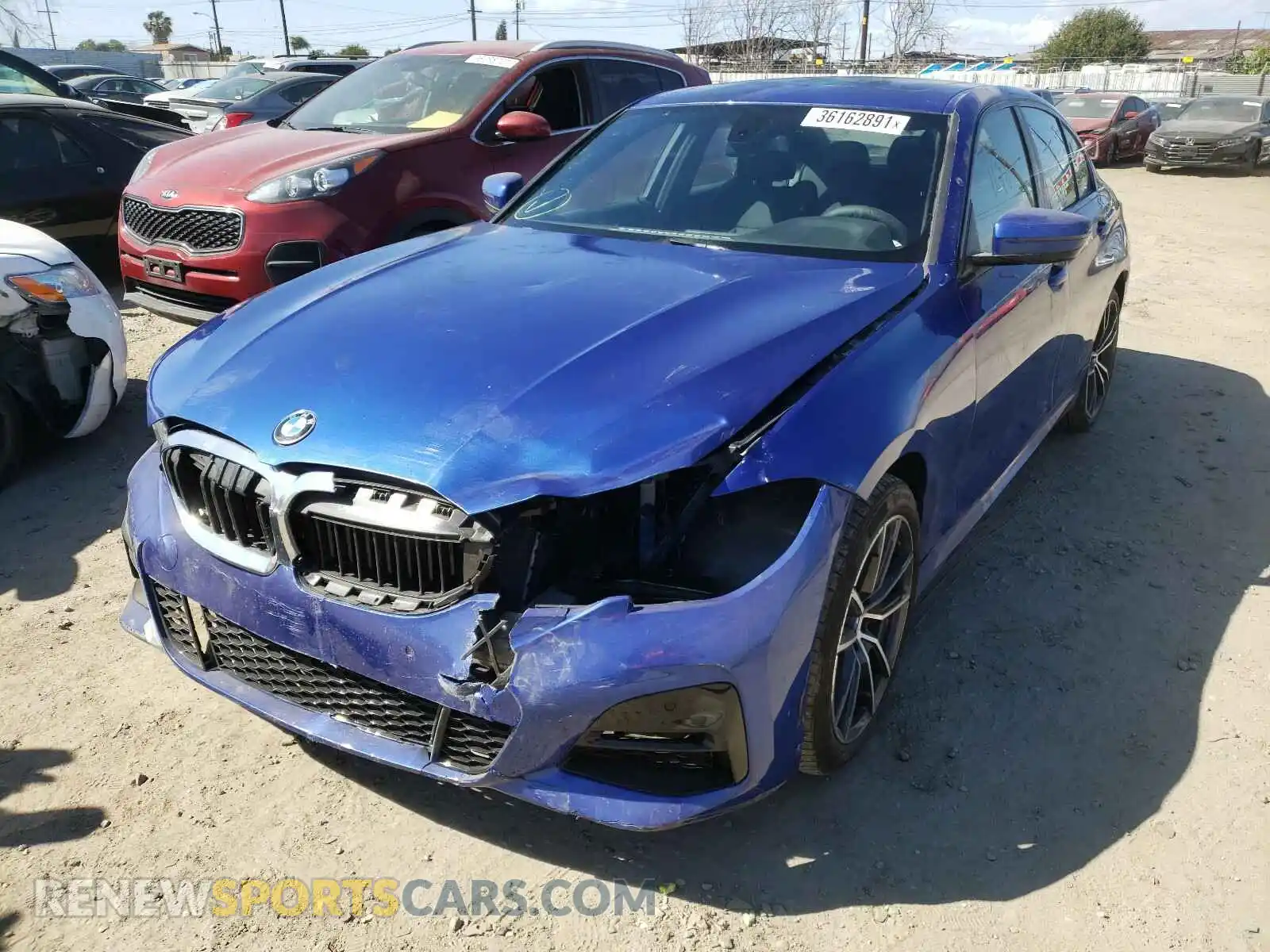 2 Photograph of a damaged car 3MW5R7J0XM8B54226 BMW 3 SERIES 2021
