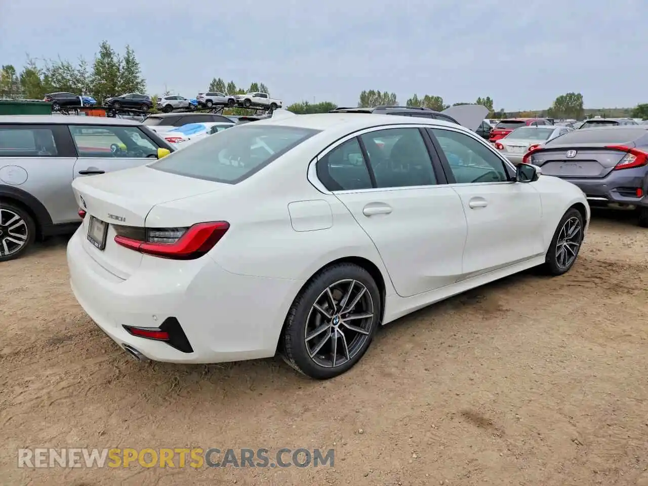 3 fotografías del automóvil dañado 3MW5R7J0XM8B55117 BMW 3 SERIES 2021