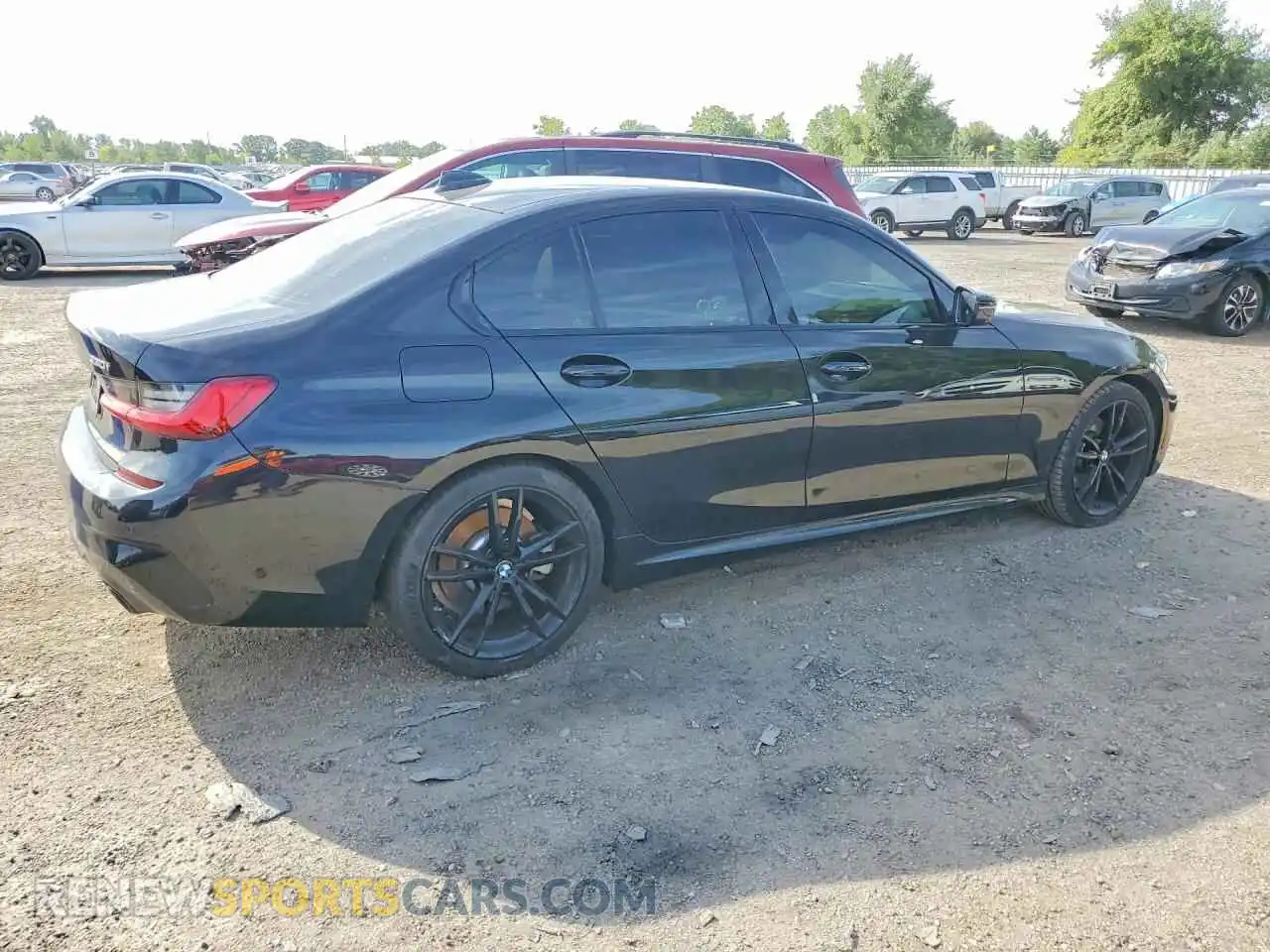 3 fotografías del automóvil dañado 3MW5R7J0XM8B55750 BMW 3 SERIES 2021