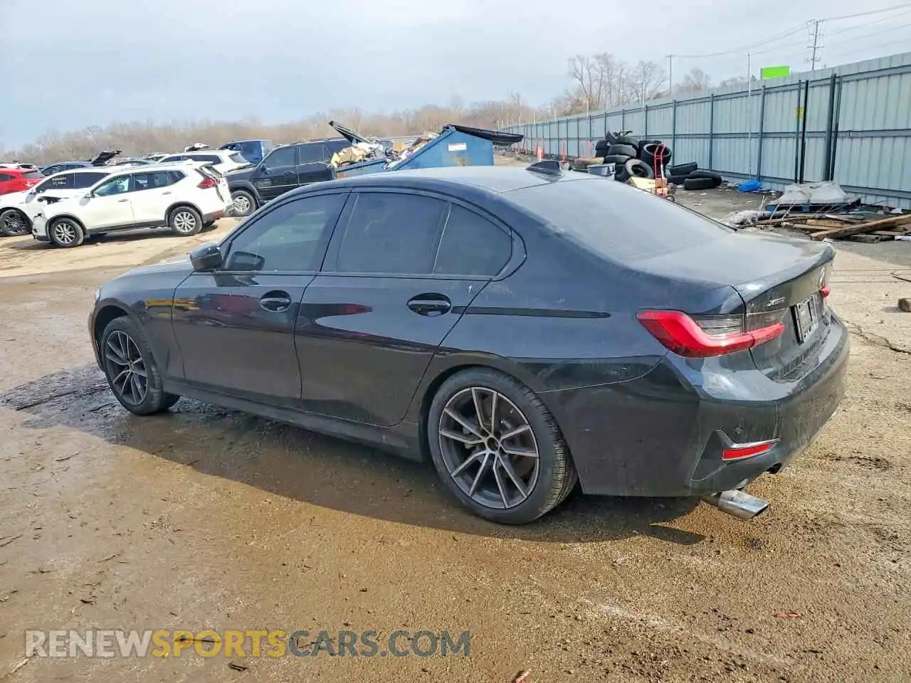 2 Photograph of a damaged car 3MW5R7J0XM8B82754 BMW 3 SERIES 2021