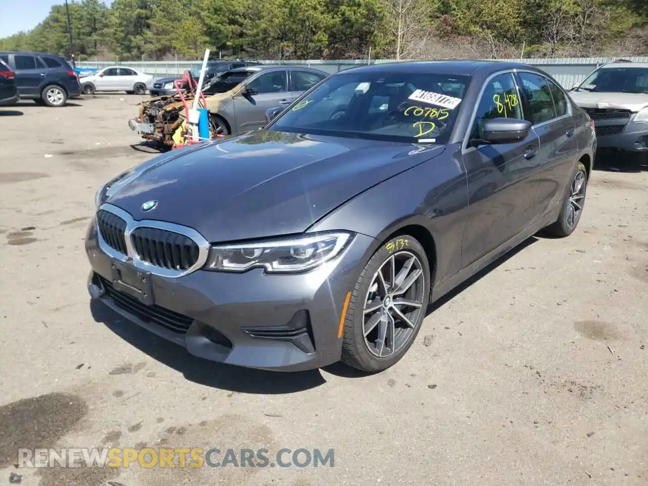 2 Photograph of a damaged car 3MW5R7J0XM8C07815 BMW 3 SERIES 2021