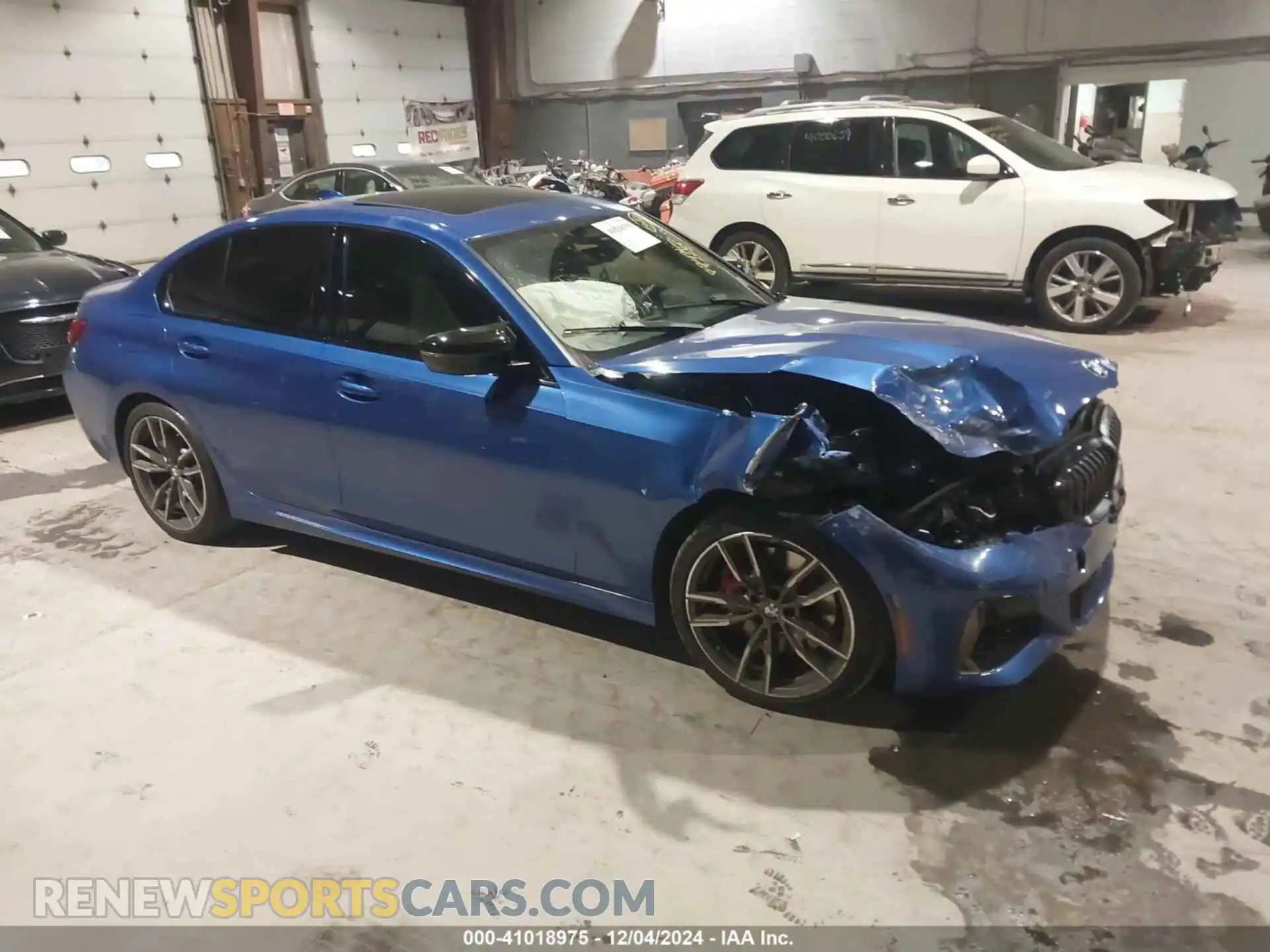 1 Photograph of a damaged car 3MW5U7J03M8B49500 BMW 3 SERIES 2021