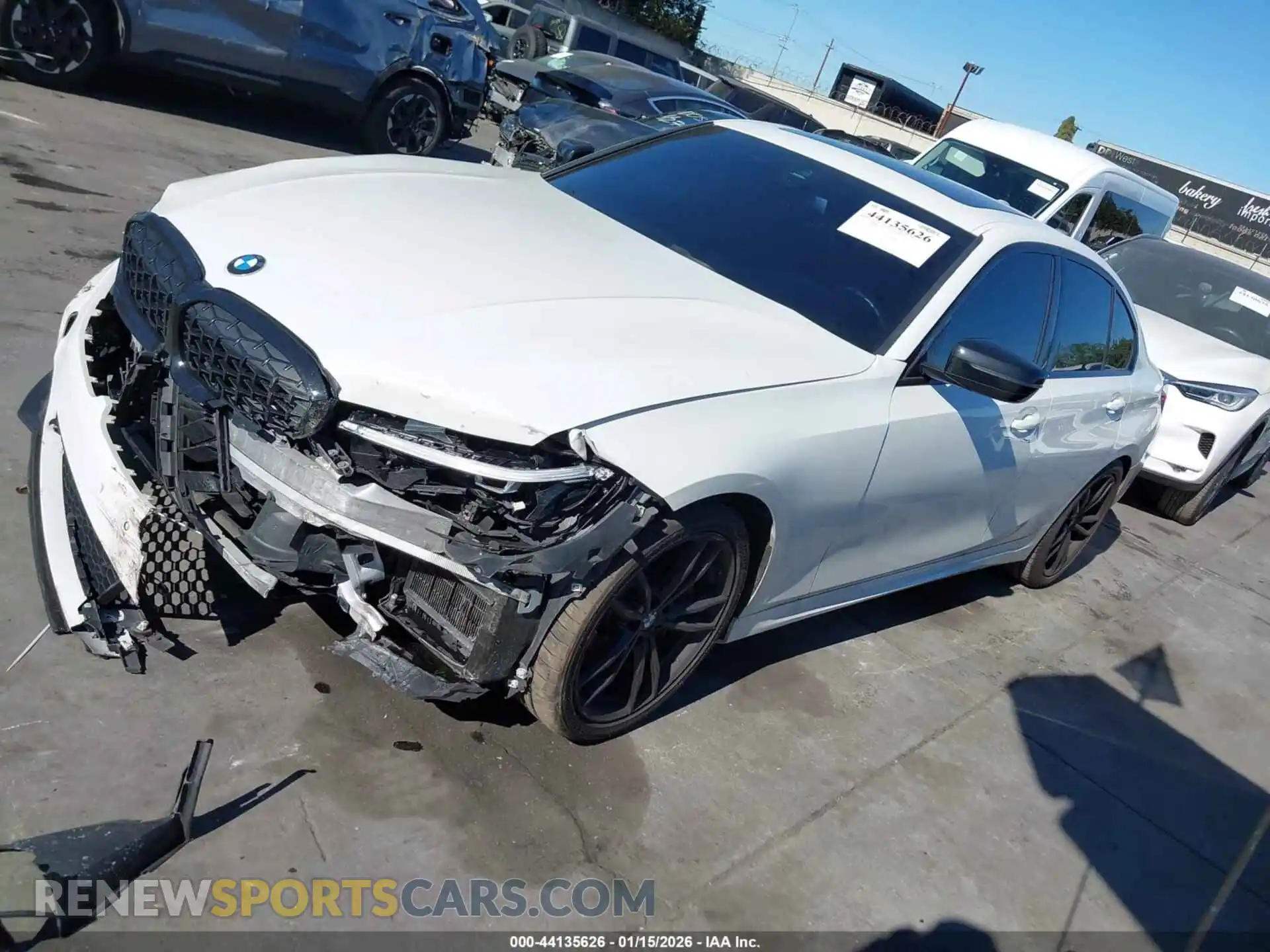 2 Photograph of a damaged car 3MW5U7J0XM8C11037 BMW 3 SERIES 2021