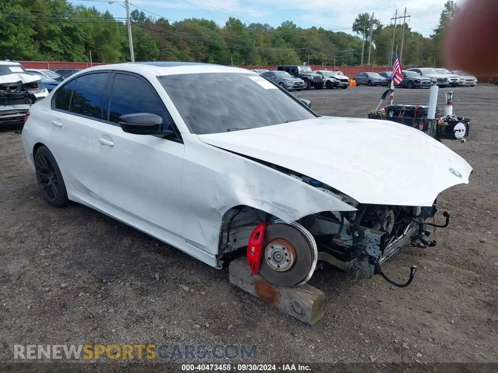 1 Photograph of a damaged car 3MW5U9J01M8B89618 BMW 3 SERIES 2021