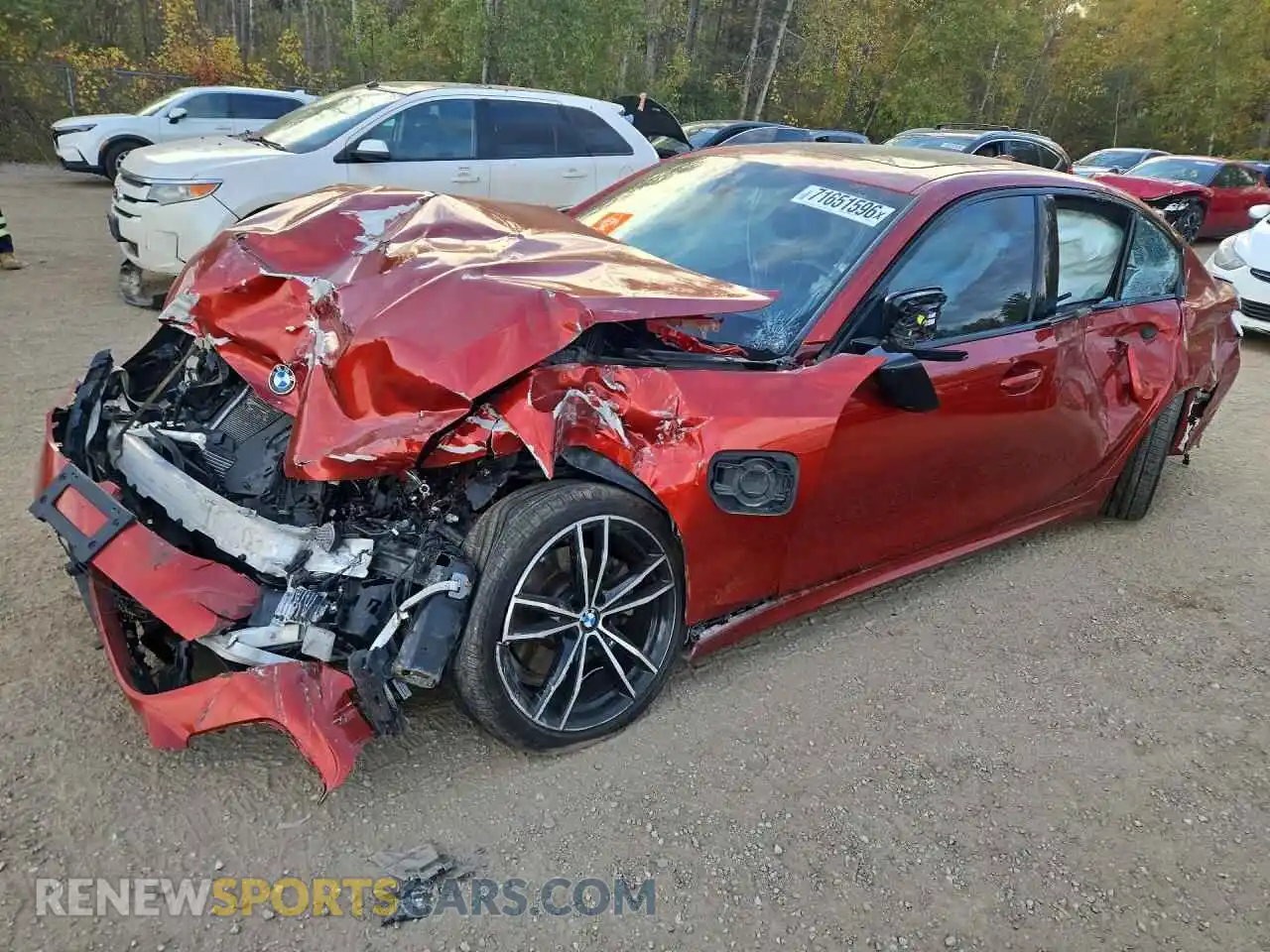 1 fotografías del automóvil dañado WBA5P9C0XMFK65171 BMW 3 SERIES 2021