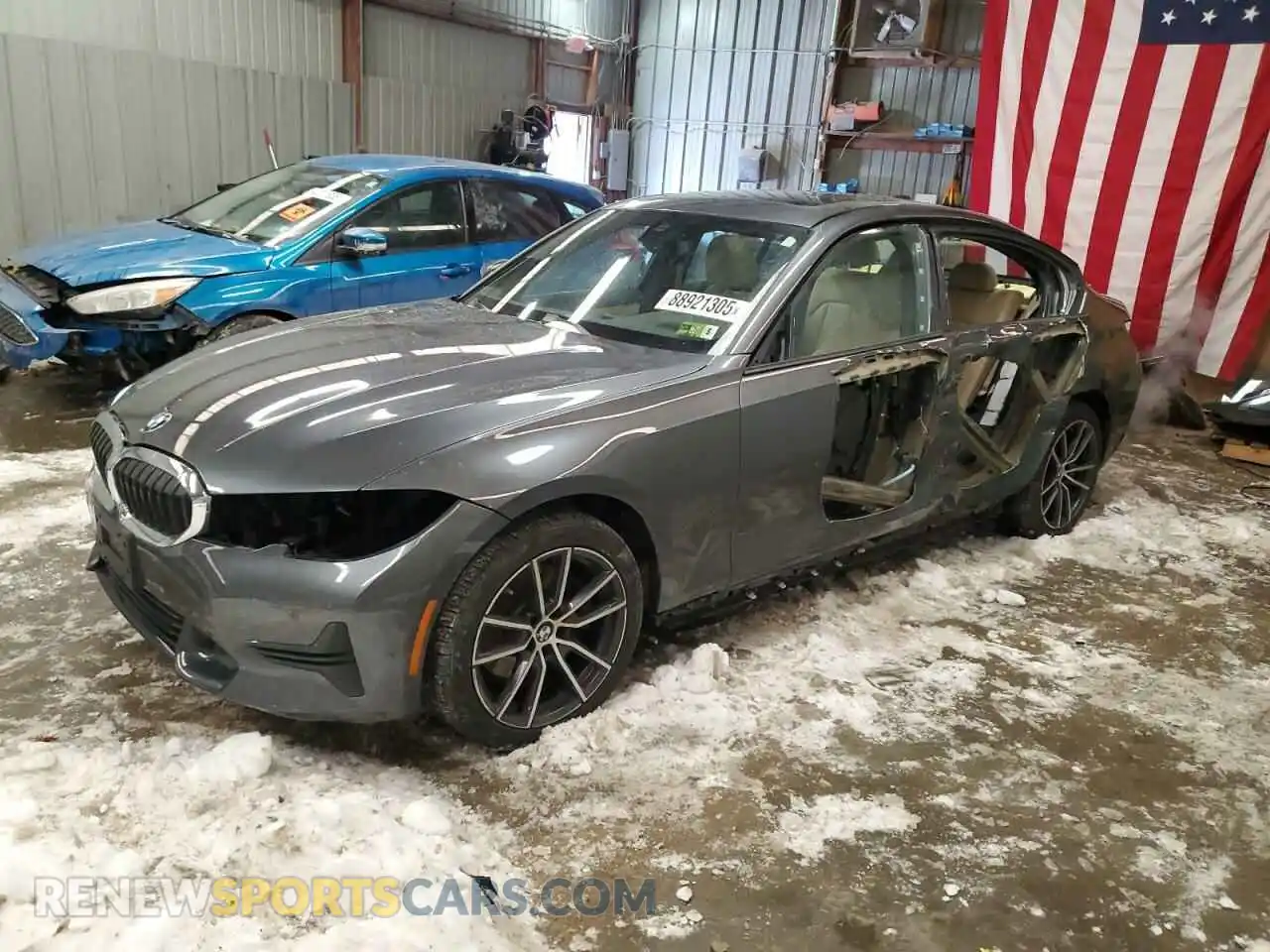 1 Photograph of a damaged car WBA5R7C08MFK51106 BMW 3 SERIES 2021