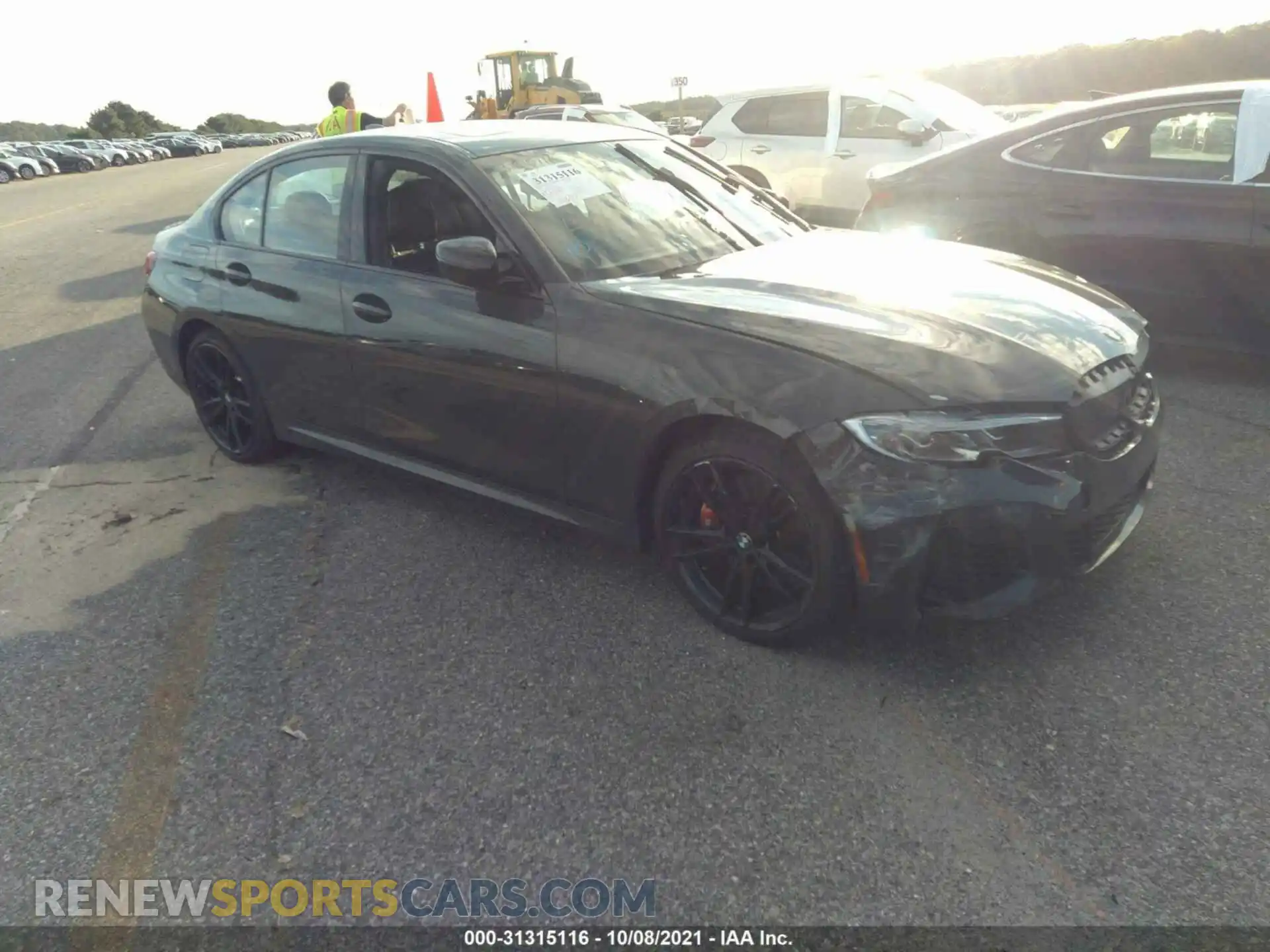 1 Фотография поврежденного автомобиля WBA5U9C02MFL39028 BMW 3 SERIES 2021