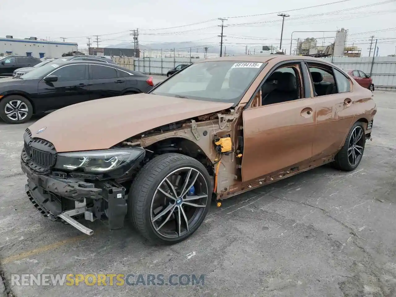 1 Photograph of a damaged car WBA5P9C05NFM75095 BMW 3 SERIES 2022