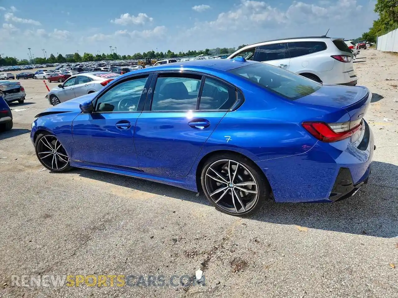 2 fotografías del automóvil dañado 3MW89FF09P8D67902 BMW 3 SERIES 2023