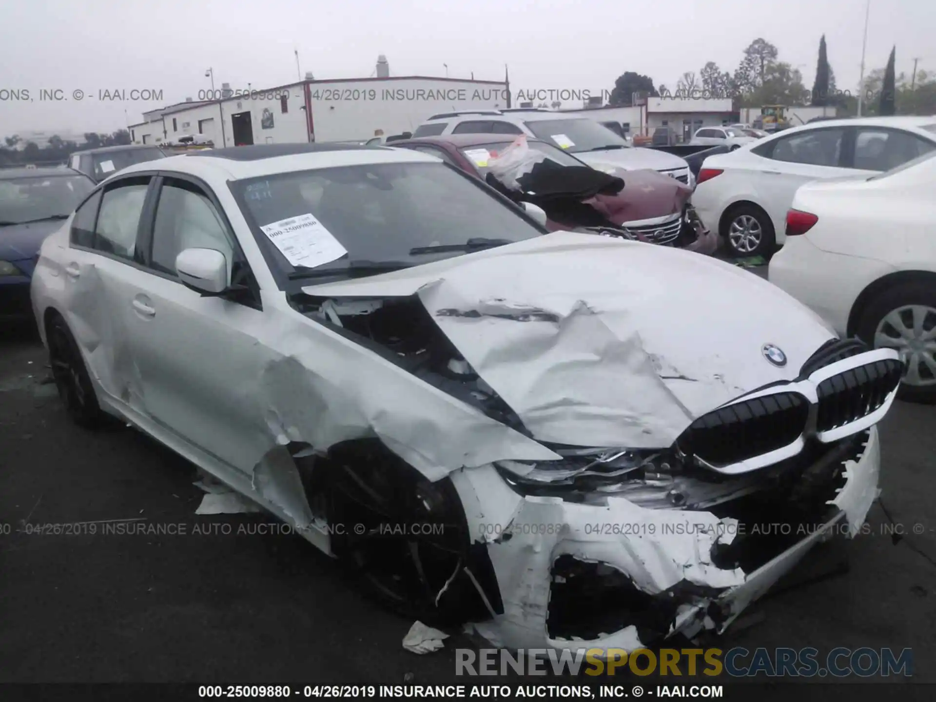 1 Photograph of a damaged car WBA5R1C50KAE81955 BMW 330I 2019
