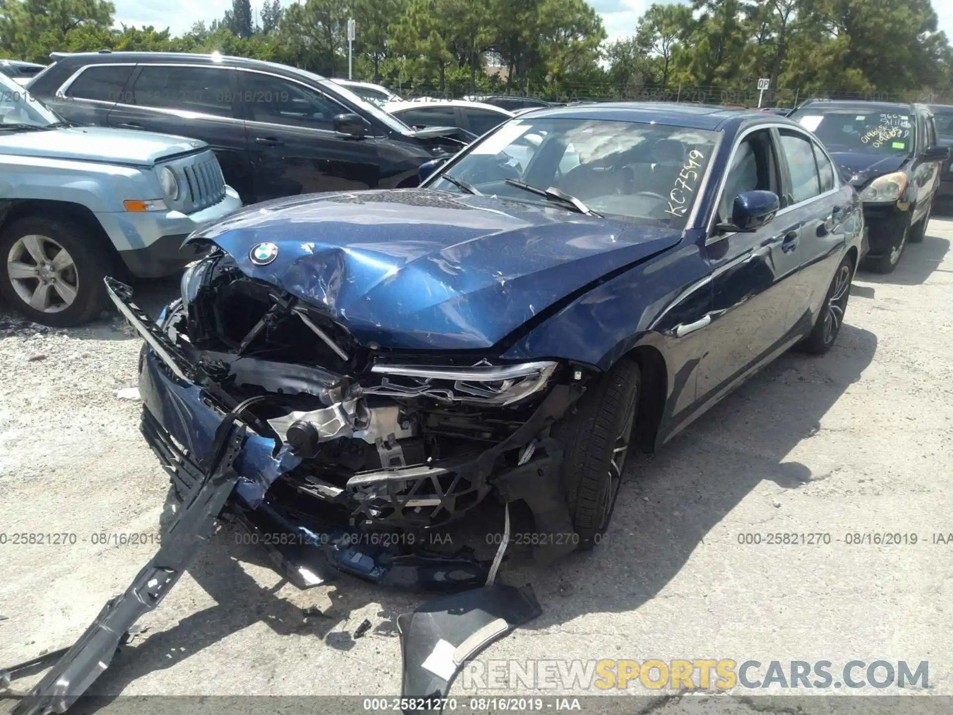 2 Photograph of a damaged car WBA5R1C59KAK07599 BMW 330I 2019