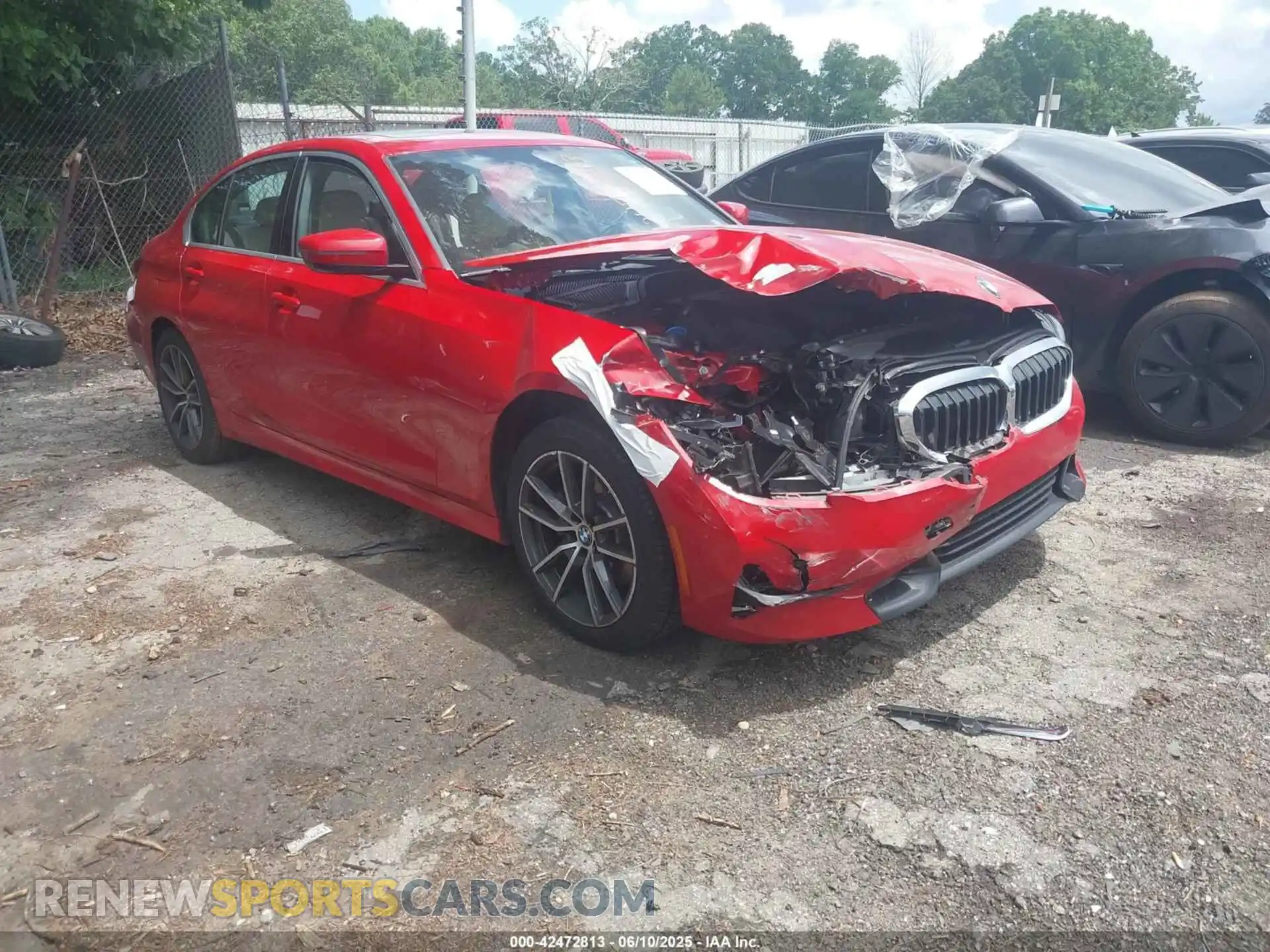 1 Photograph of a damaged car WBA5R7C50KAJ85253 BMW 330I 2019