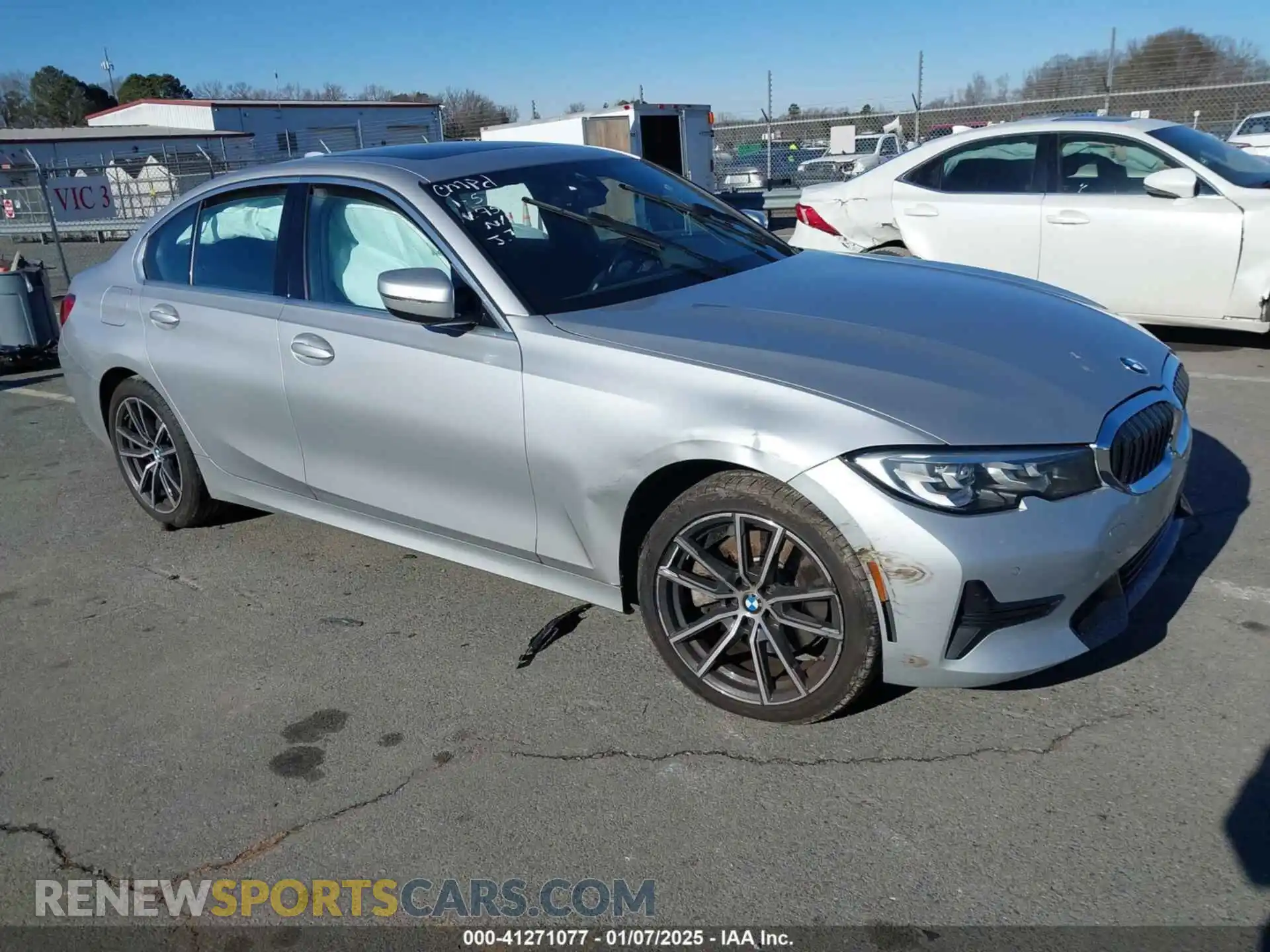 1 Photograph of a damaged car WBA5R7C5XKAJ87530 BMW 330I 2019