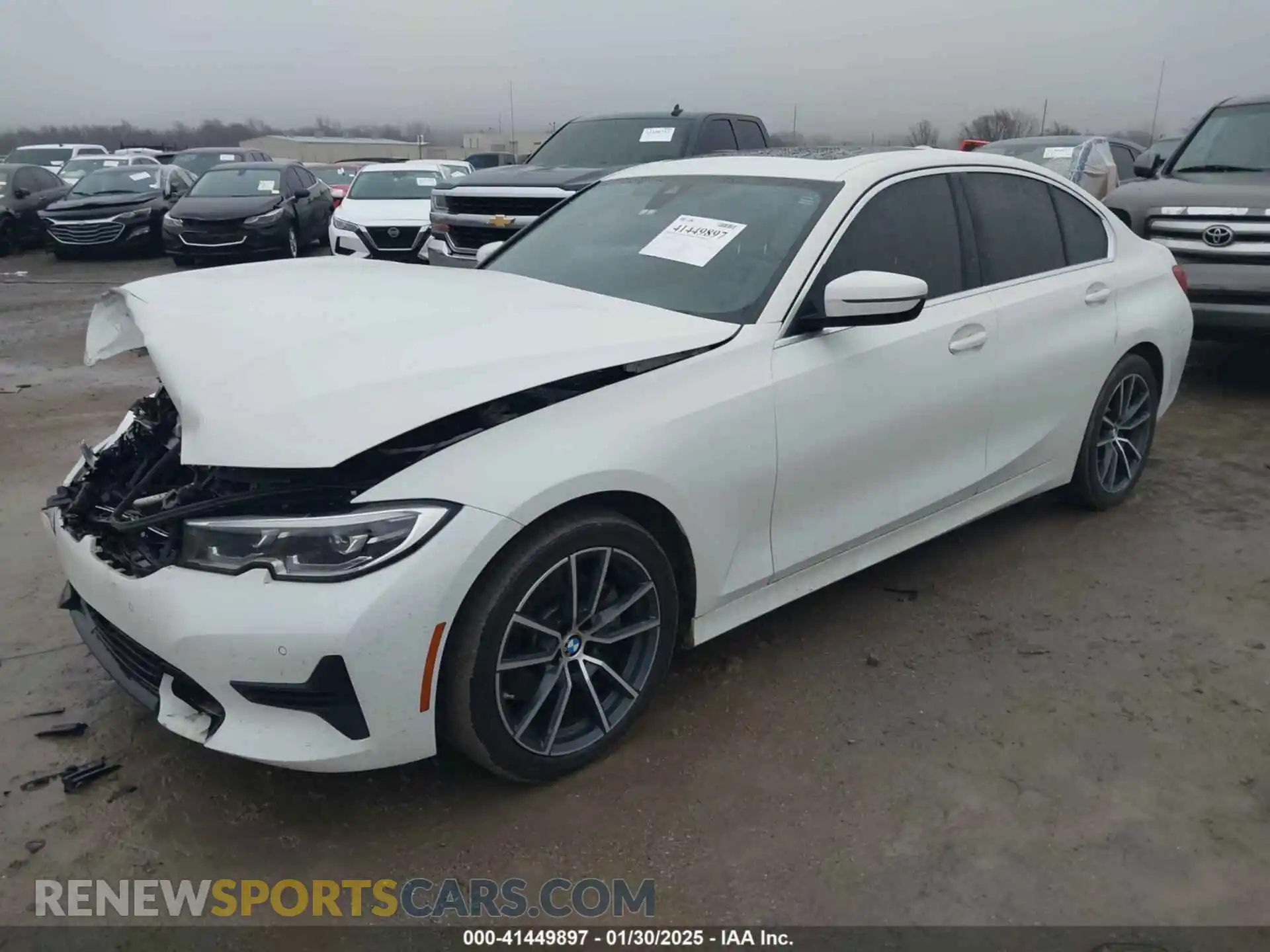 2 Photograph of a damaged car 3MW5R1J01L8B19134 BMW 330I 2020