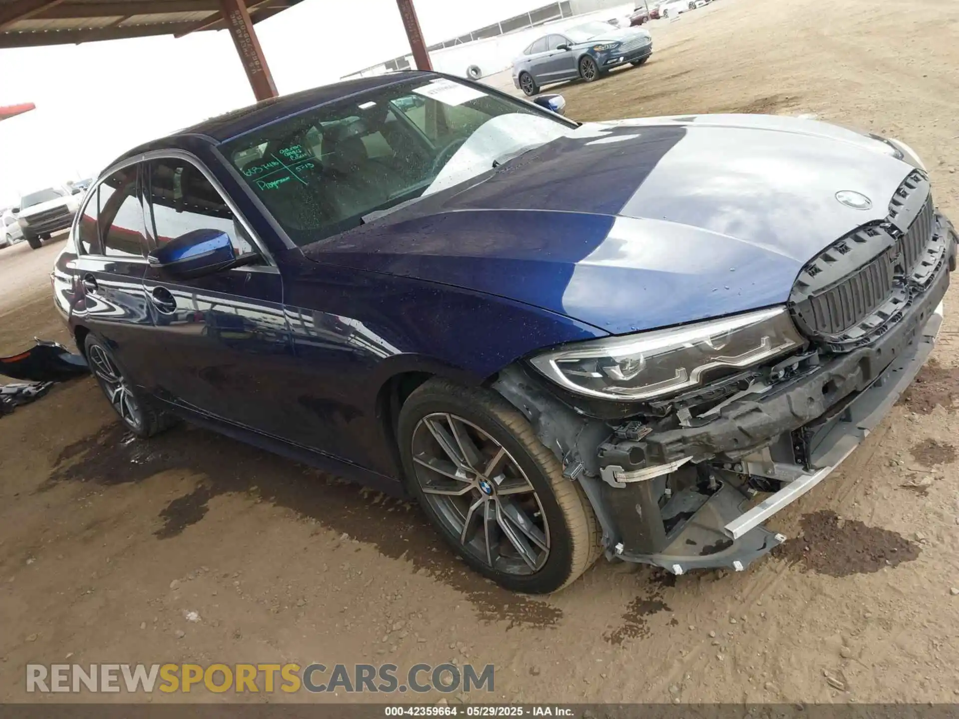 1 Фотография поврежденного автомобиля 3MW5R1J0XL8B09072 BMW 330I 2020