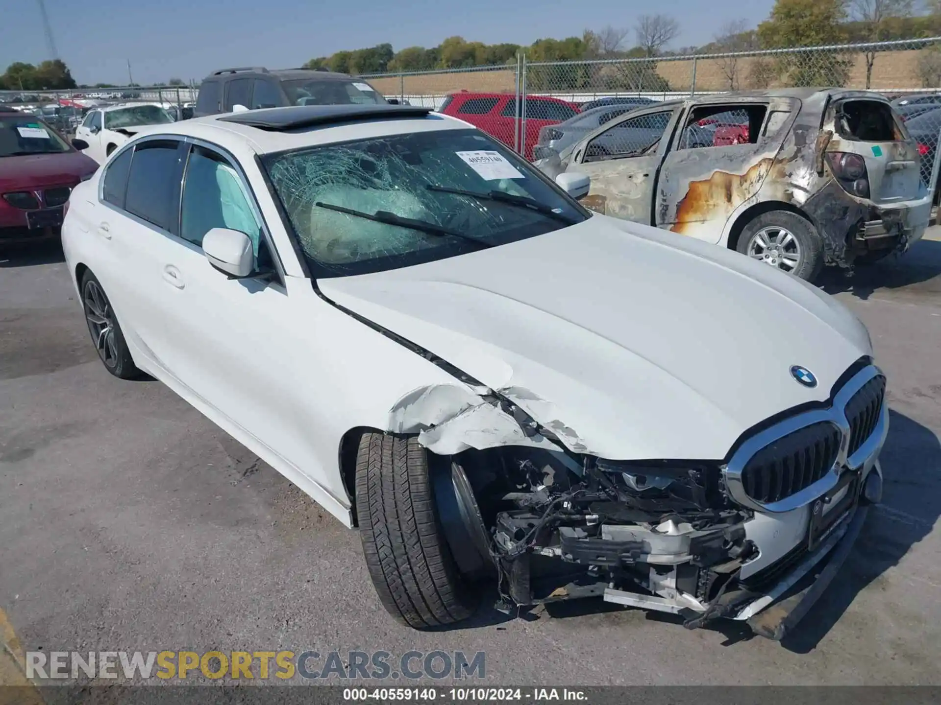 1 Фотография поврежденного автомобиля 3MW5R7J01L8B24899 BMW 330I 2020