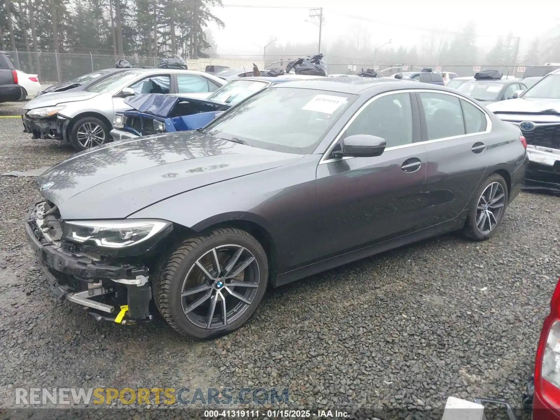 2 Photograph of a damaged car 3MW5R7J06L8B07905 BMW 330I 2020