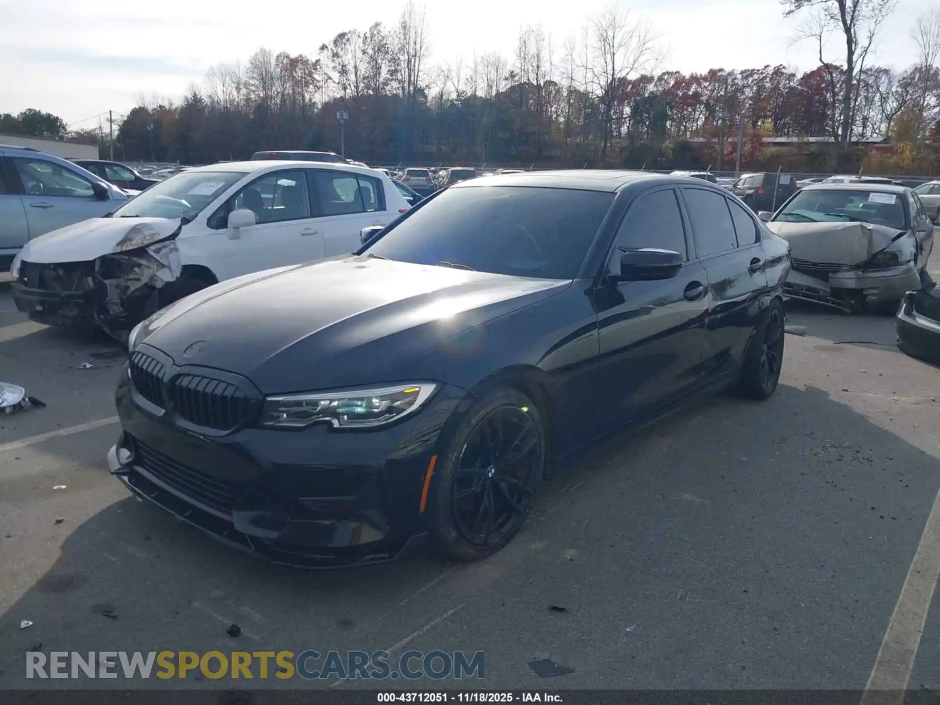 2 Photograph of a damaged car 3MW5R1J00M8B53566 BMW 330I 2021