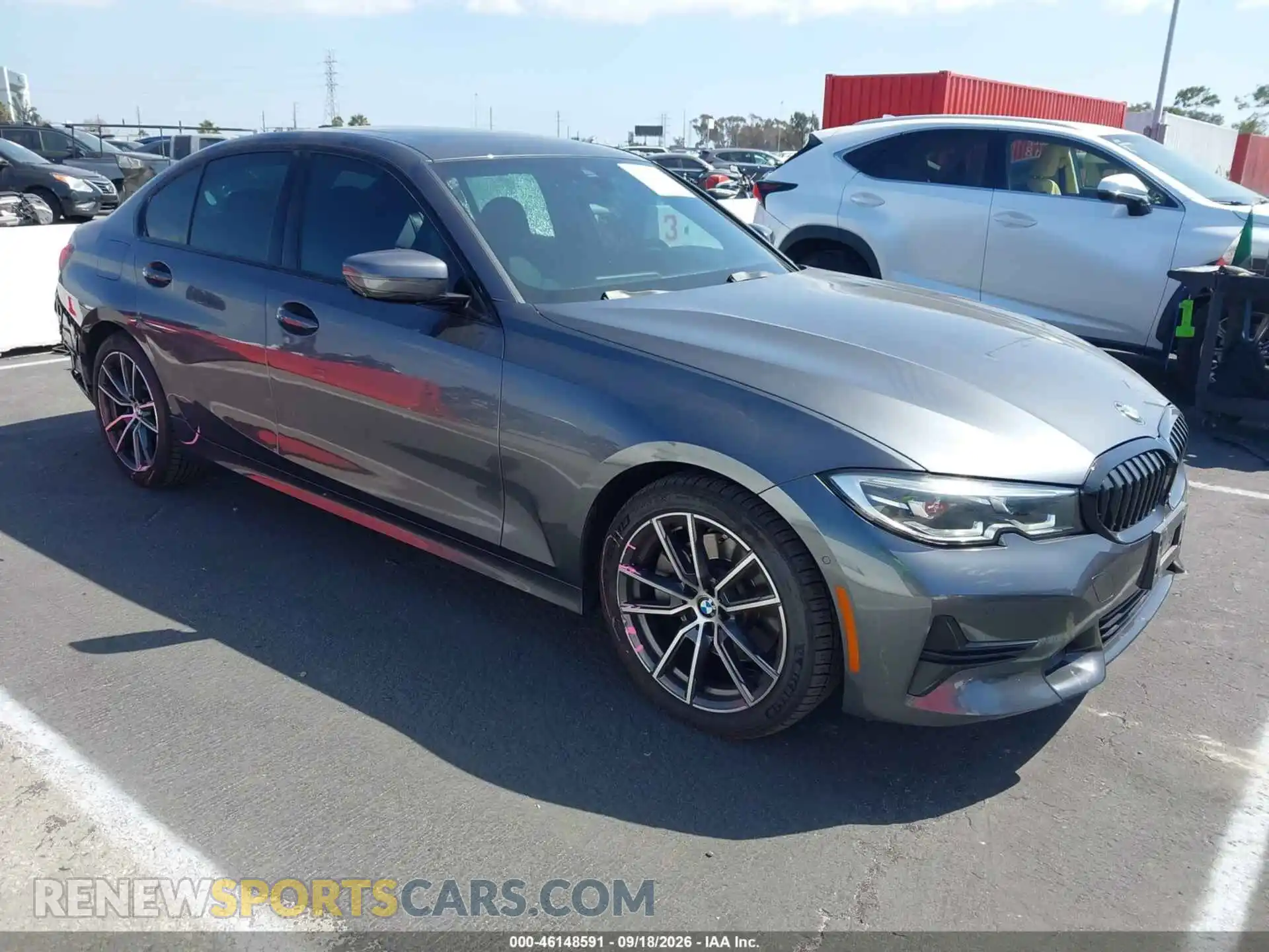 1 Photograph of a damaged car 3MW5R1J00M8B96286 BMW 330I 2021