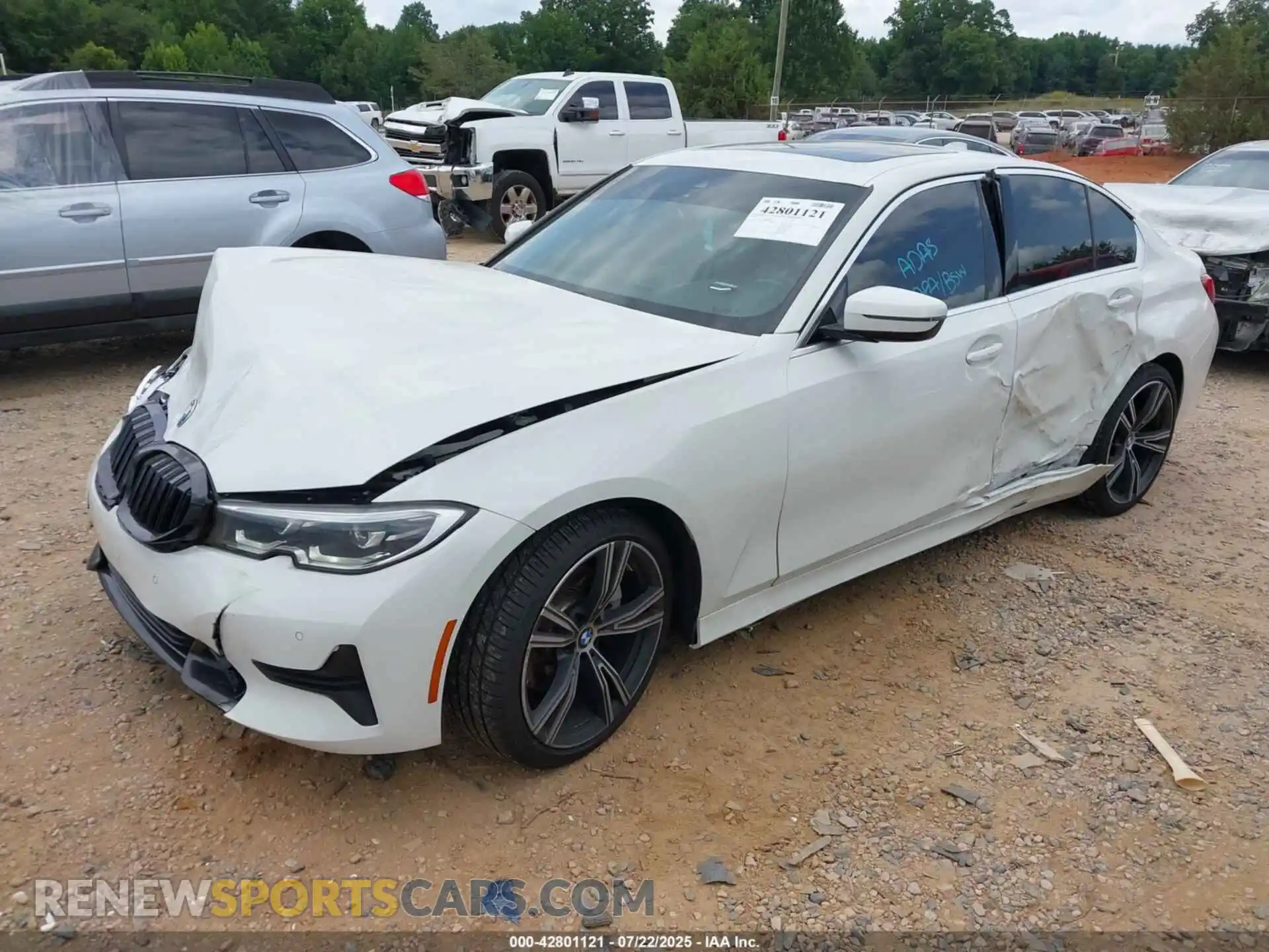 2 Photograph of a damaged car 3MW5R1J01M8B66987 BMW 330I 2021
