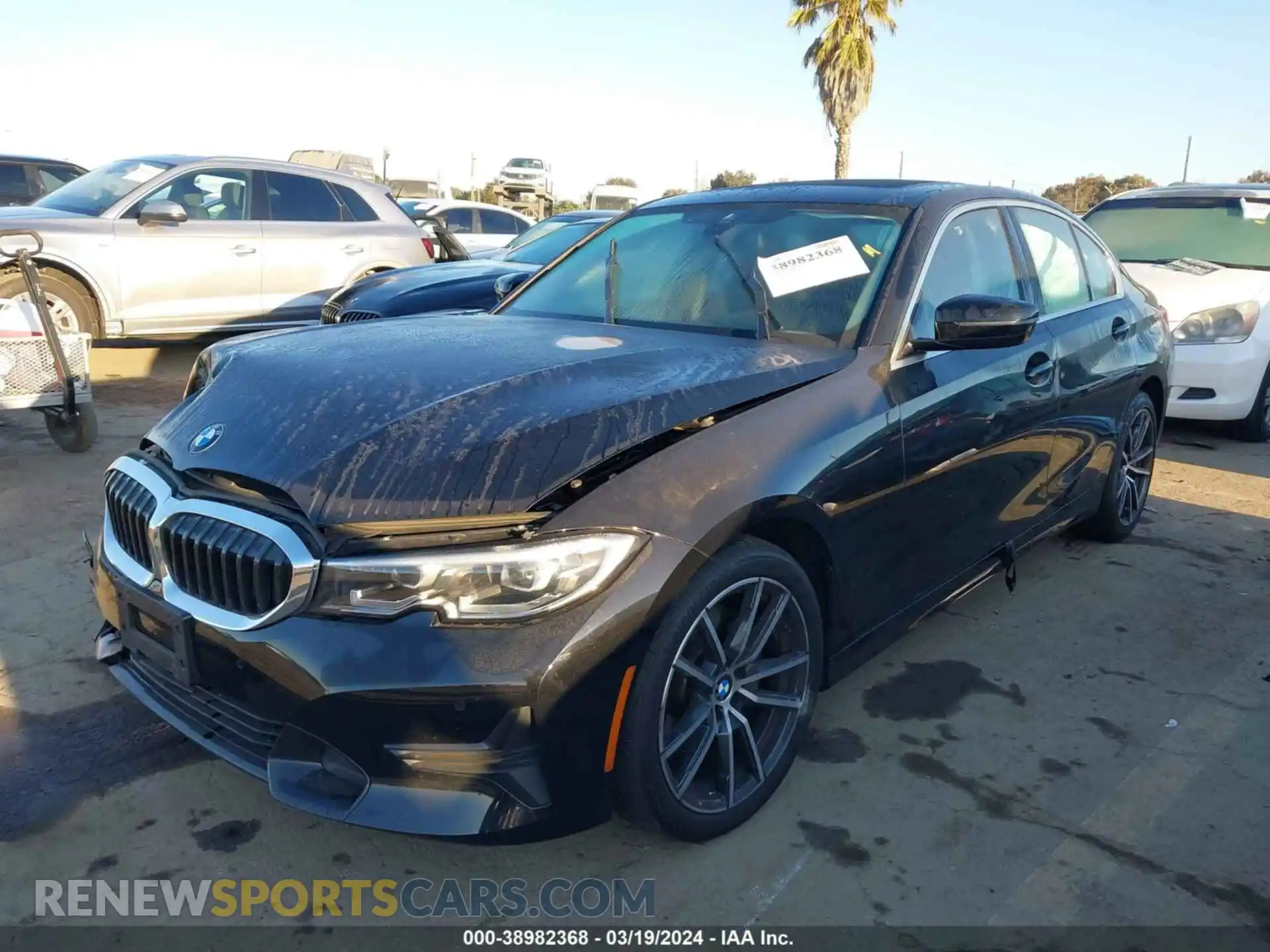 2 Photograph of a damaged car 3MW5R1J01M8B98645 BMW 330I 2021