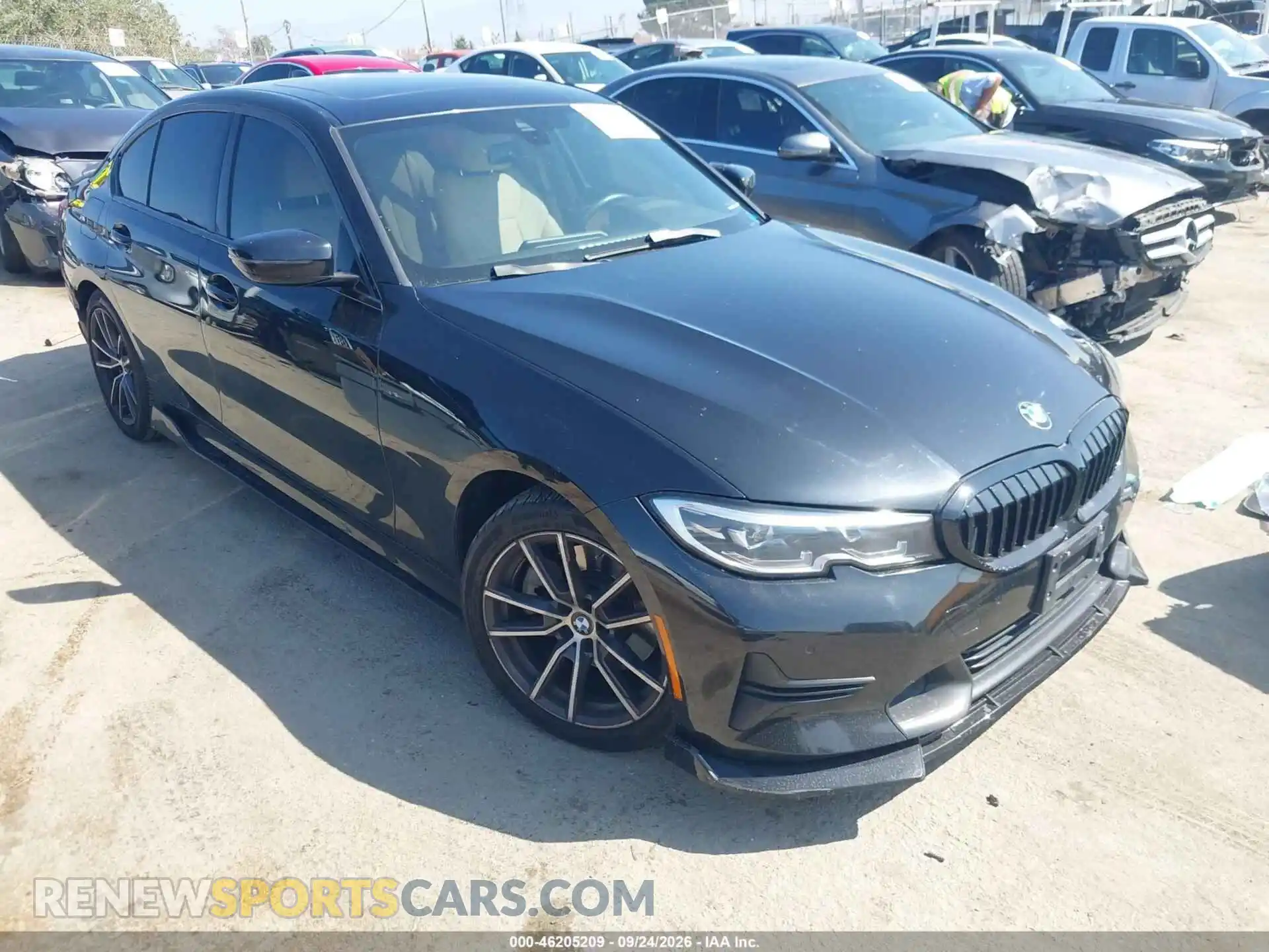 1 Photograph of a damaged car 3MW5R1J01M8C11457 BMW 330I 2021