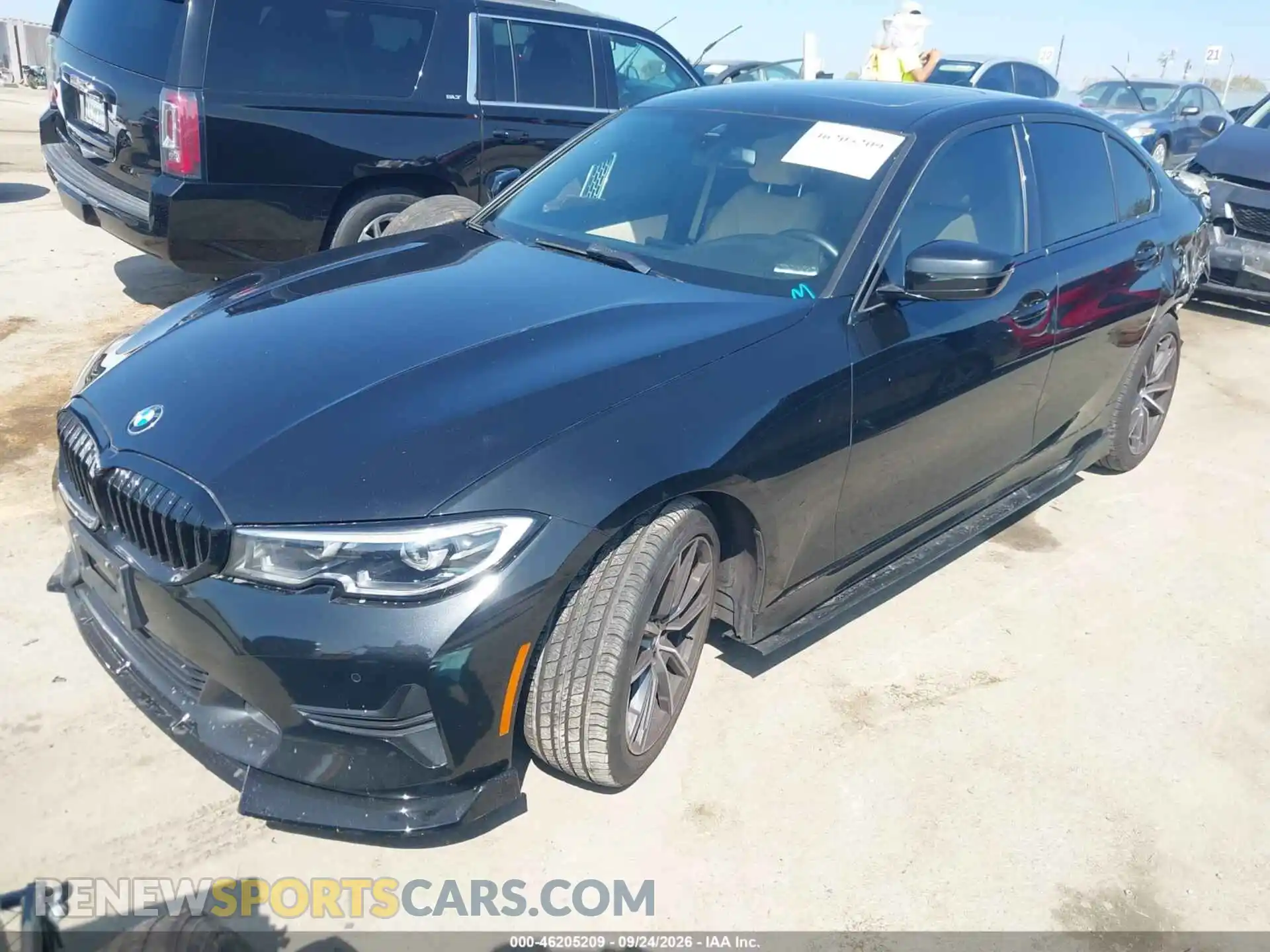 2 Photograph of a damaged car 3MW5R1J01M8C11457 BMW 330I 2021