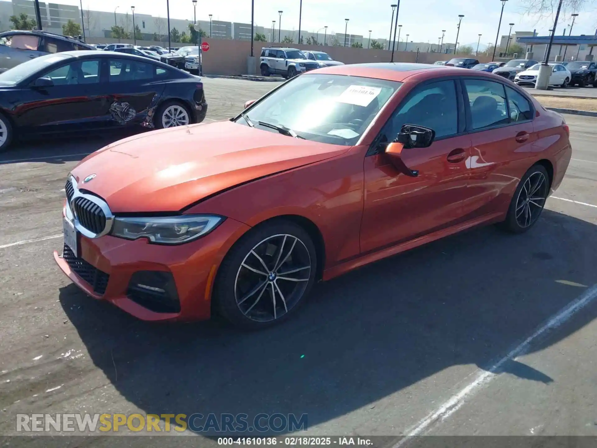 2 Photograph of a damaged car 3MW5R1J02M8B52337 BMW 330I 2021