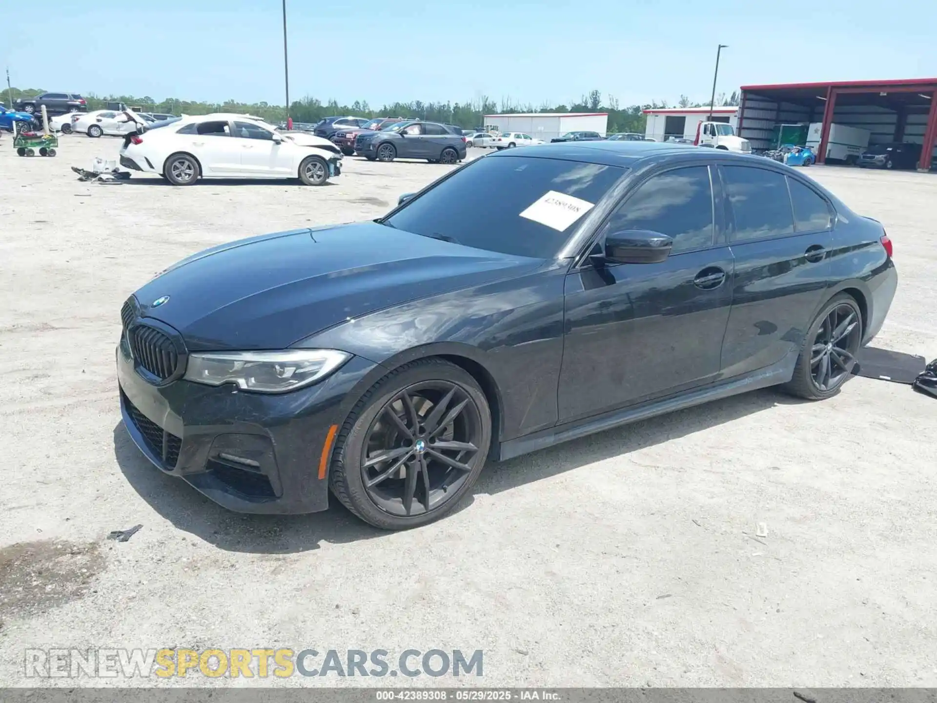 2 Photograph of a damaged car 3MW5R1J02M8B67047 BMW 330I 2021