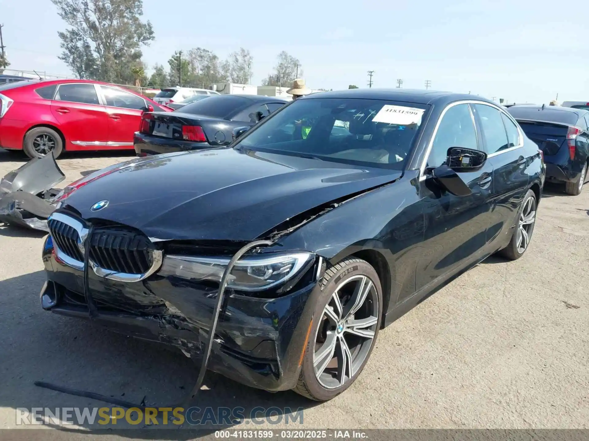 2 Photograph of a damaged car 3MW5R1J02M8B87329 BMW 330I 2021