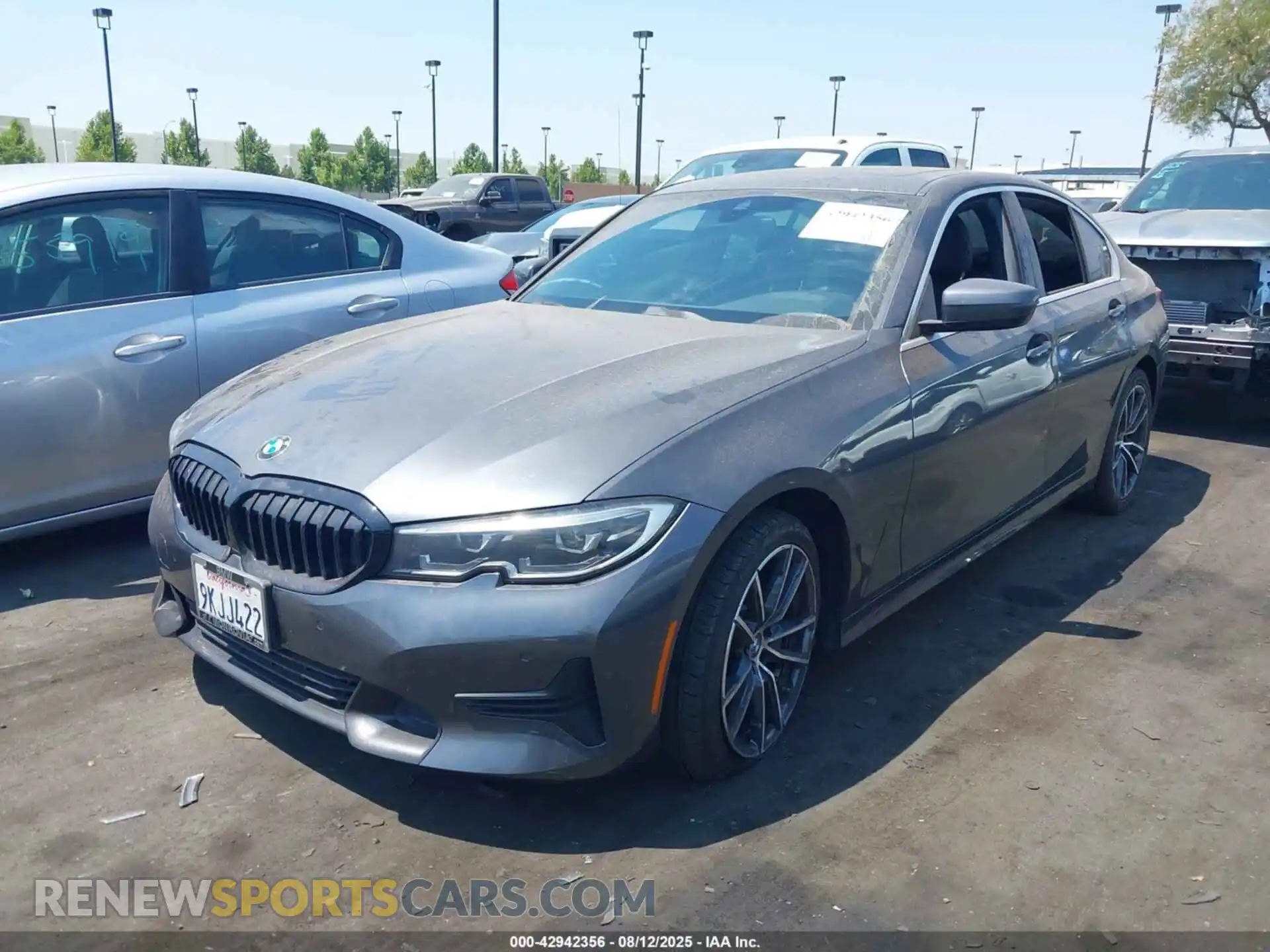 2 Photograph of a damaged car 3MW5R1J03M8B73455 BMW 330I 2021