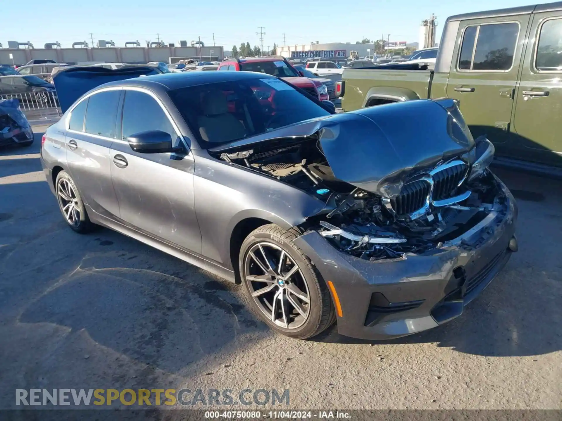 1 Photograph of a damaged car 3MW5R1J04M8B64084 BMW 330I 2021