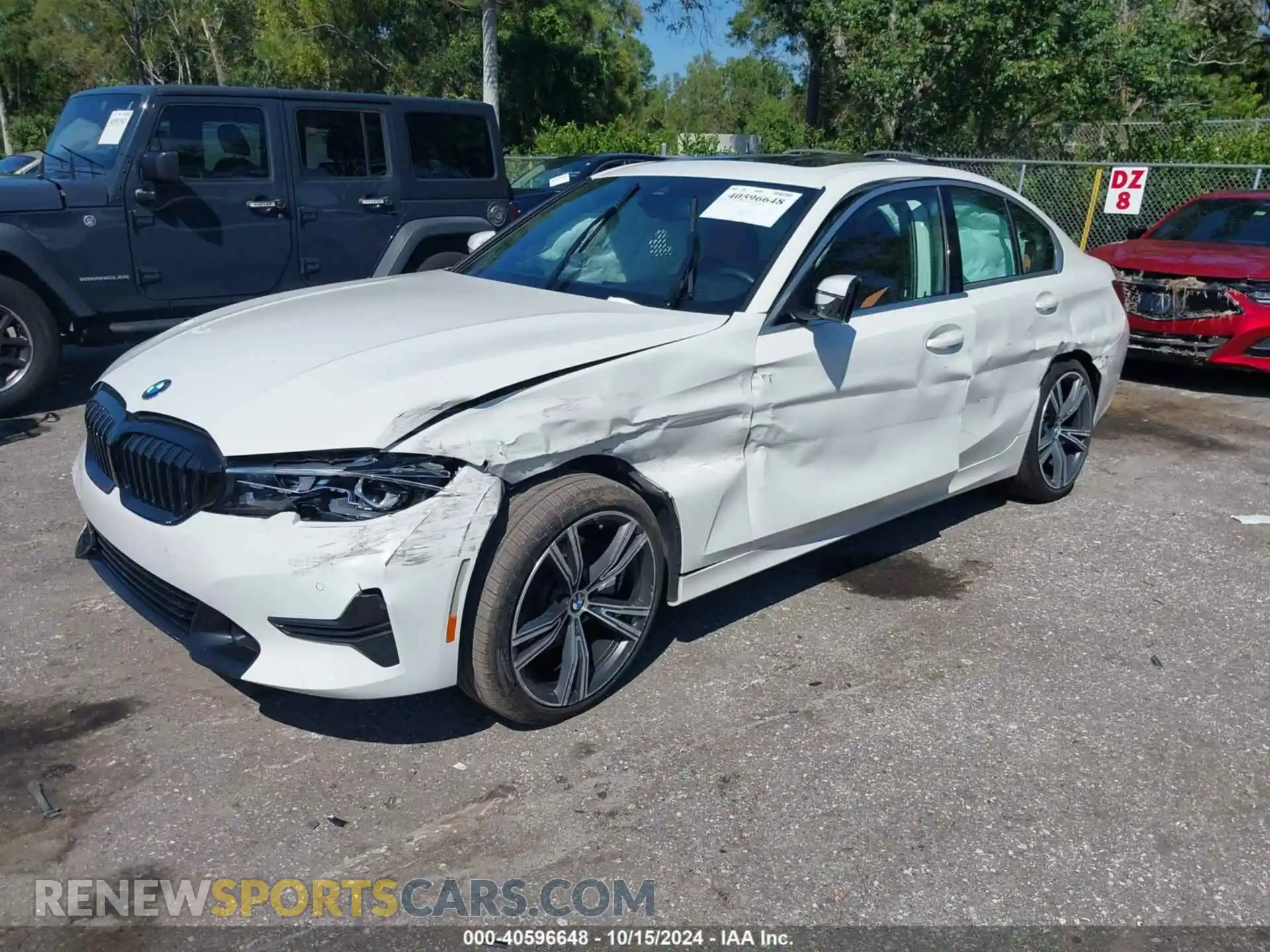 2 Photograph of a damaged car 3MW5R1J05M8C03572 BMW 330I 2021