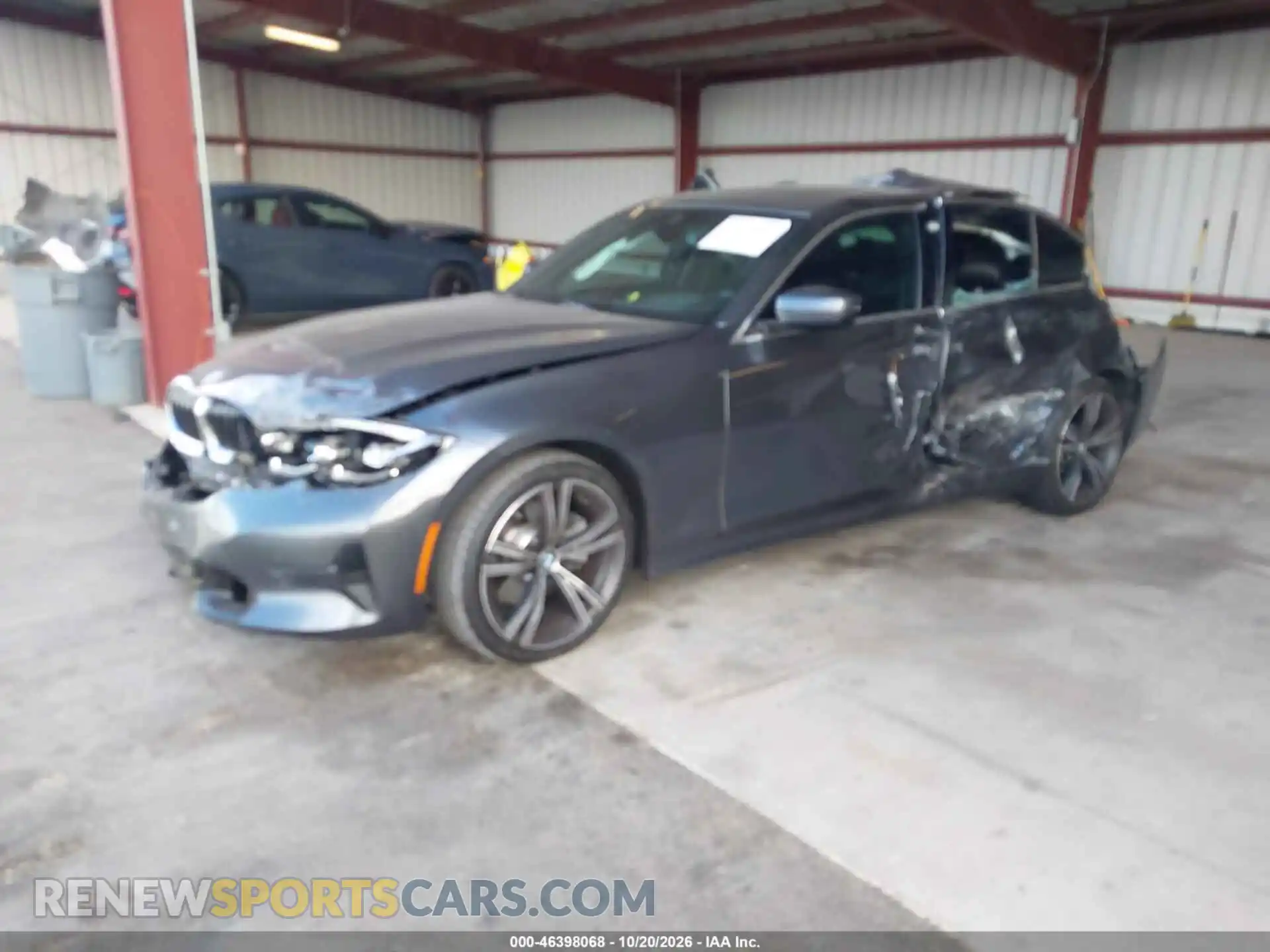 2 fotografías del automóvil dañado 3MW5R1J05M8C09131 BMW 330I 2021
