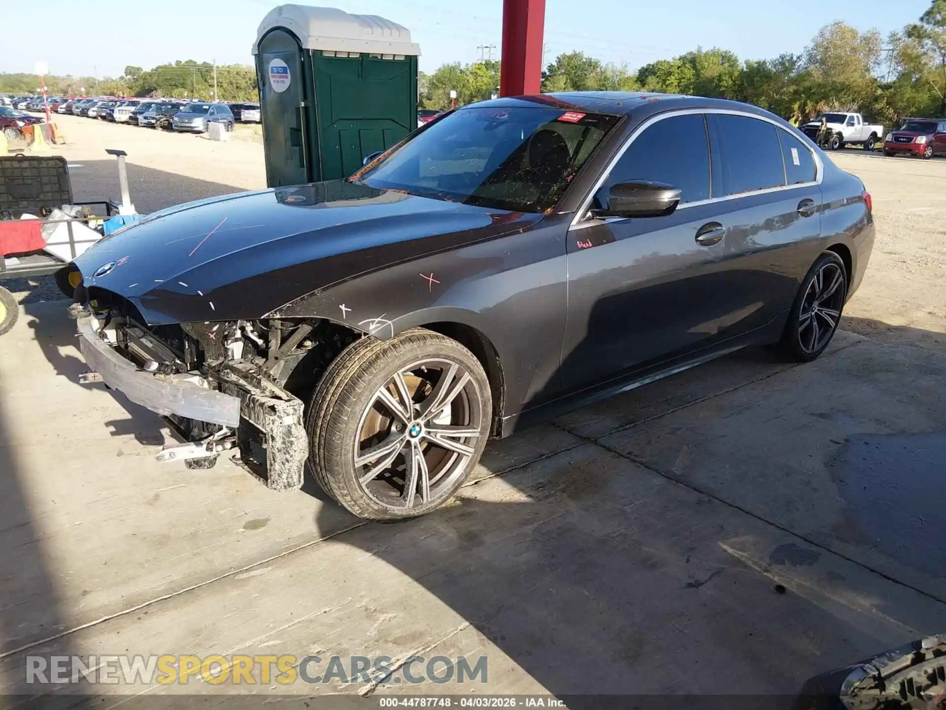 2 Photograph of a damaged car 3MW5R1J06M8B86250 BMW 330I 2021